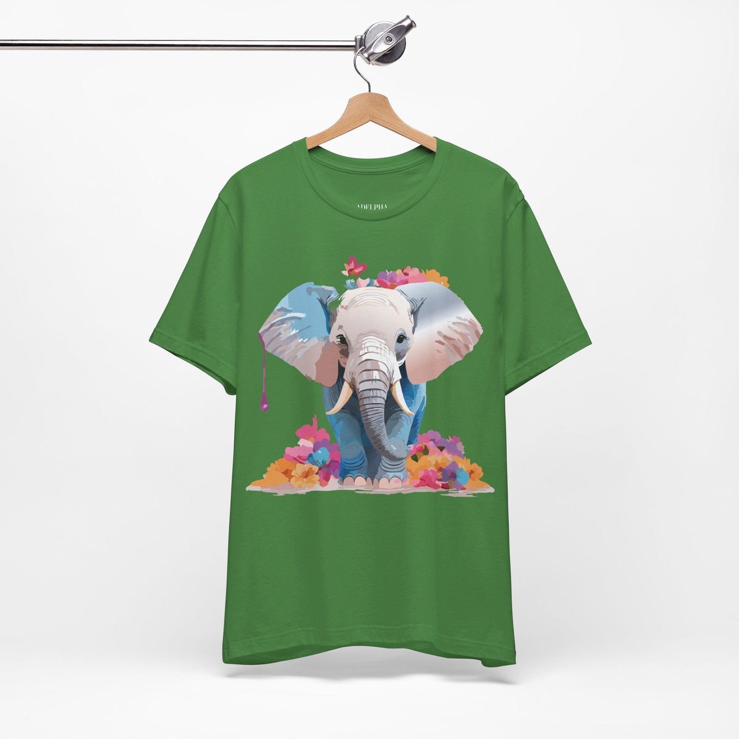 Elephant Graphic Tee Unisex Short Sleeve by Adelpha Premium Vintage Inspired Artwork