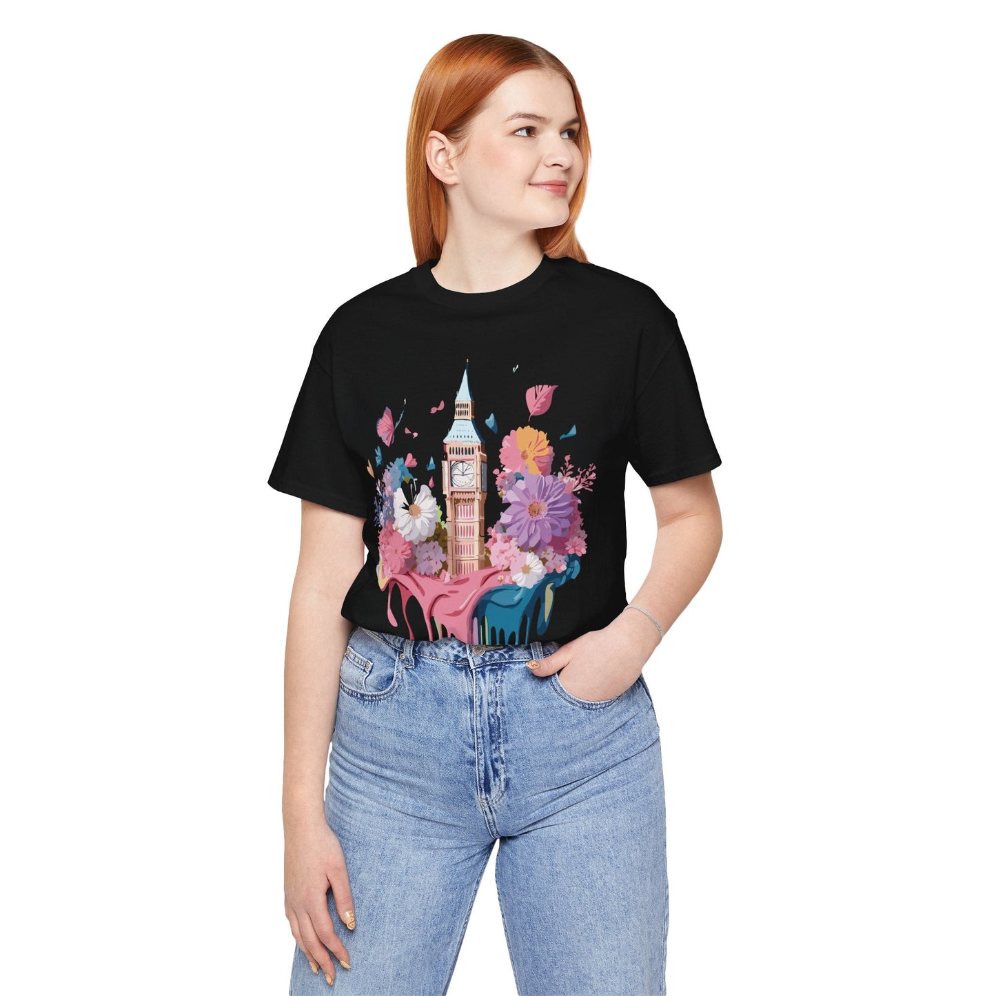 London Tourist Unisex Graphic Tee Vintage Inspired Art Jersey Short Sleeve
