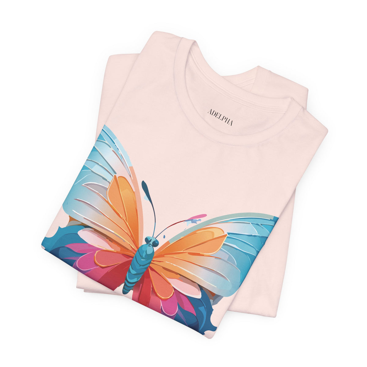 Butterfly Graphic Unisex Cotton Bella+Canvas Tee with Art Design n01
