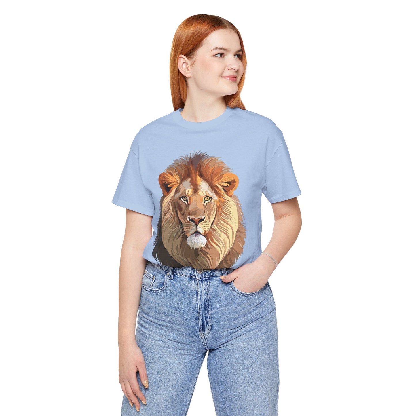 Unisex Animal Graphic Tee Shirt With Wild Animals Art Design For Everyday Wear Casual