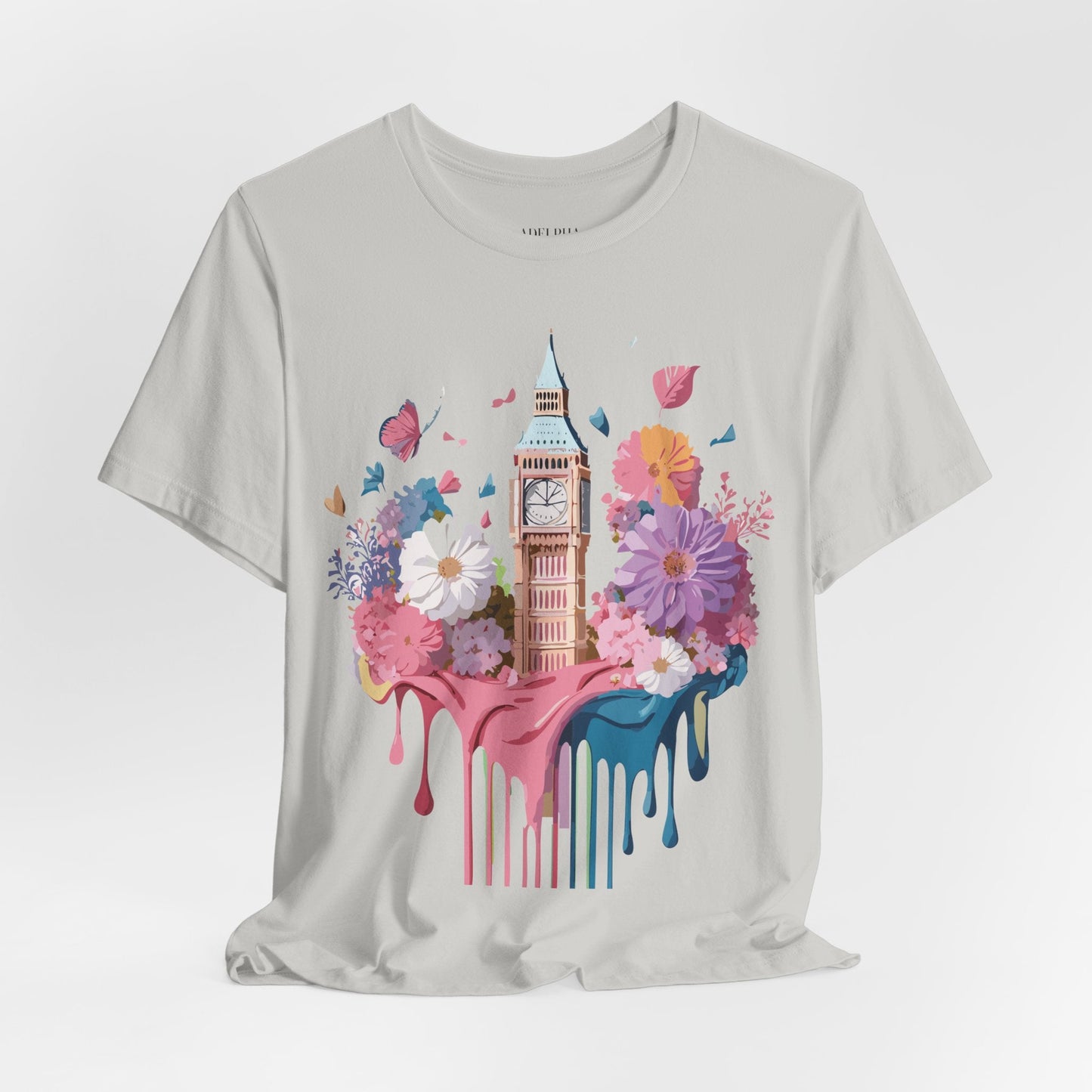 Adelpha London Tourist Unisex Graphic Tee Vintage Inspired Art Design Short Sleeve Shirt