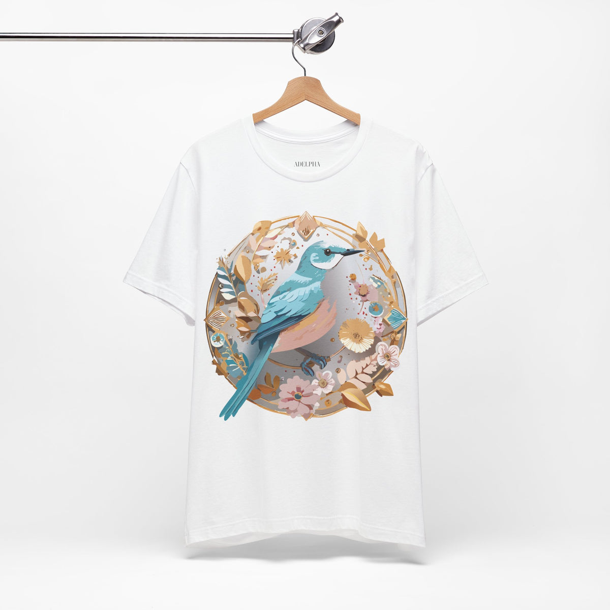Medallion Graphic Unisex Cotton Bella+Canvas Tee with Art Design d48