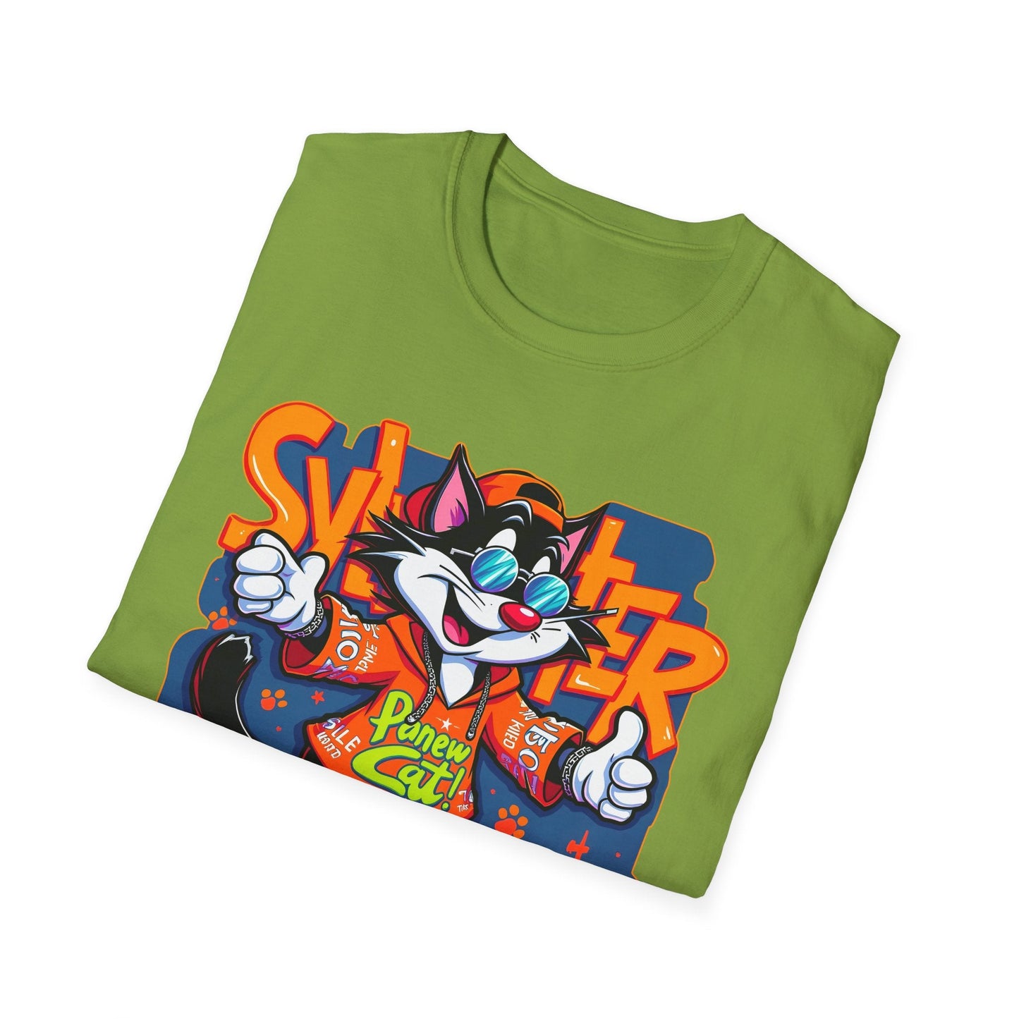 Funny Cartoon Animals Tee Shirt Unisex Gildan Softstyle 64000 Graphic Cartoon Tee