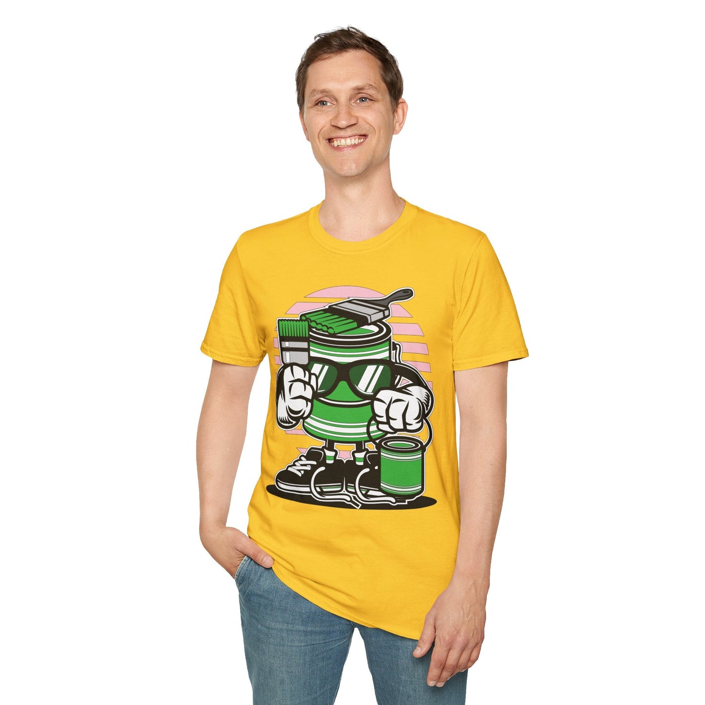 Cartoon T Shirt Animation Tee Funny Graphic Shirt For Unisex Gildan Softstyle 64000 Art Design