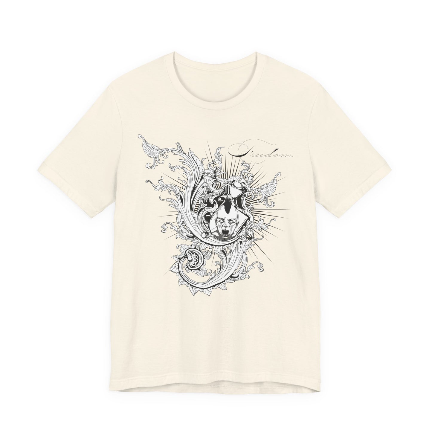 Freedom Art Design Tee, Artistic Tee, Graphic T-Shirt, Music Tees, Artistic Music T-Shirt, Vintage Top