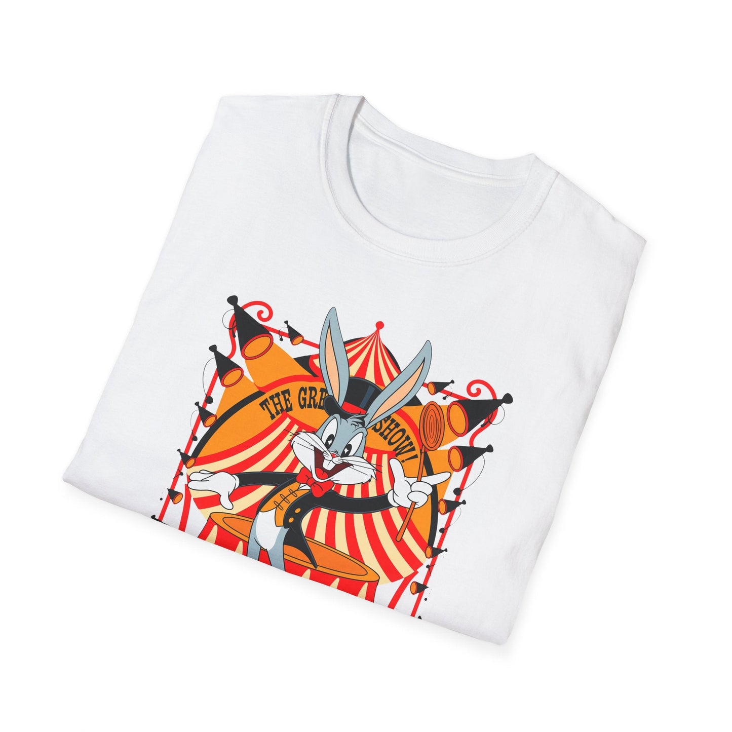 Bugs Bunny Unisex Shirt Gildan Softstyle Tee Cartoon Graphic Design 100 Percent Cotton