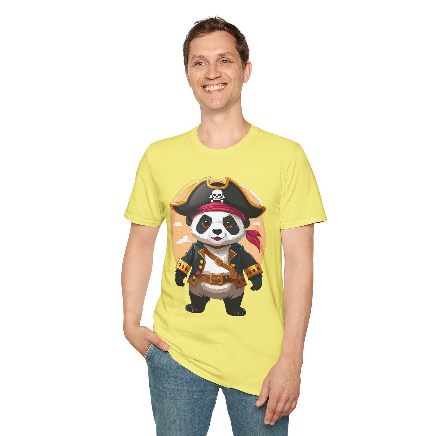 Panda Shirt Unisex T Shirt With Panda Animal Tee Animals Gildan Softstyle 64000 Cotton