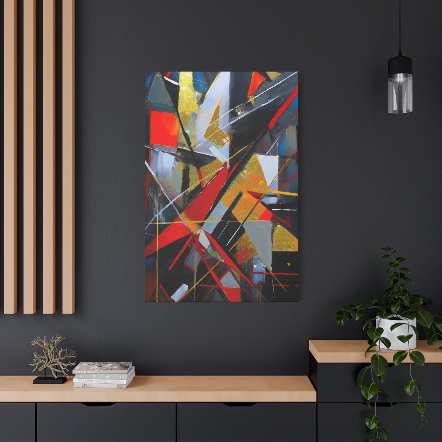 Abstract Oil Painting Print Canvas 20x24,20x30,24x30 24x32,24x36,30x40 32x48,36x48,40x60 Pine-Wood Inner Frame ABS-194