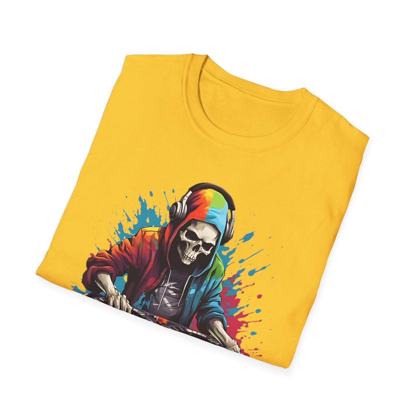 Skull T Shirt Unisex Skeleton Tee 100 Cotton Softstyle Gildan 64000 Graphic Tee Artwork