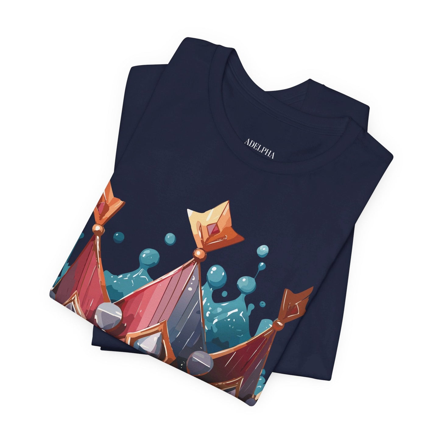 Crown Graphic Unisex 100 Cotton Vintage Artwork Tee 7