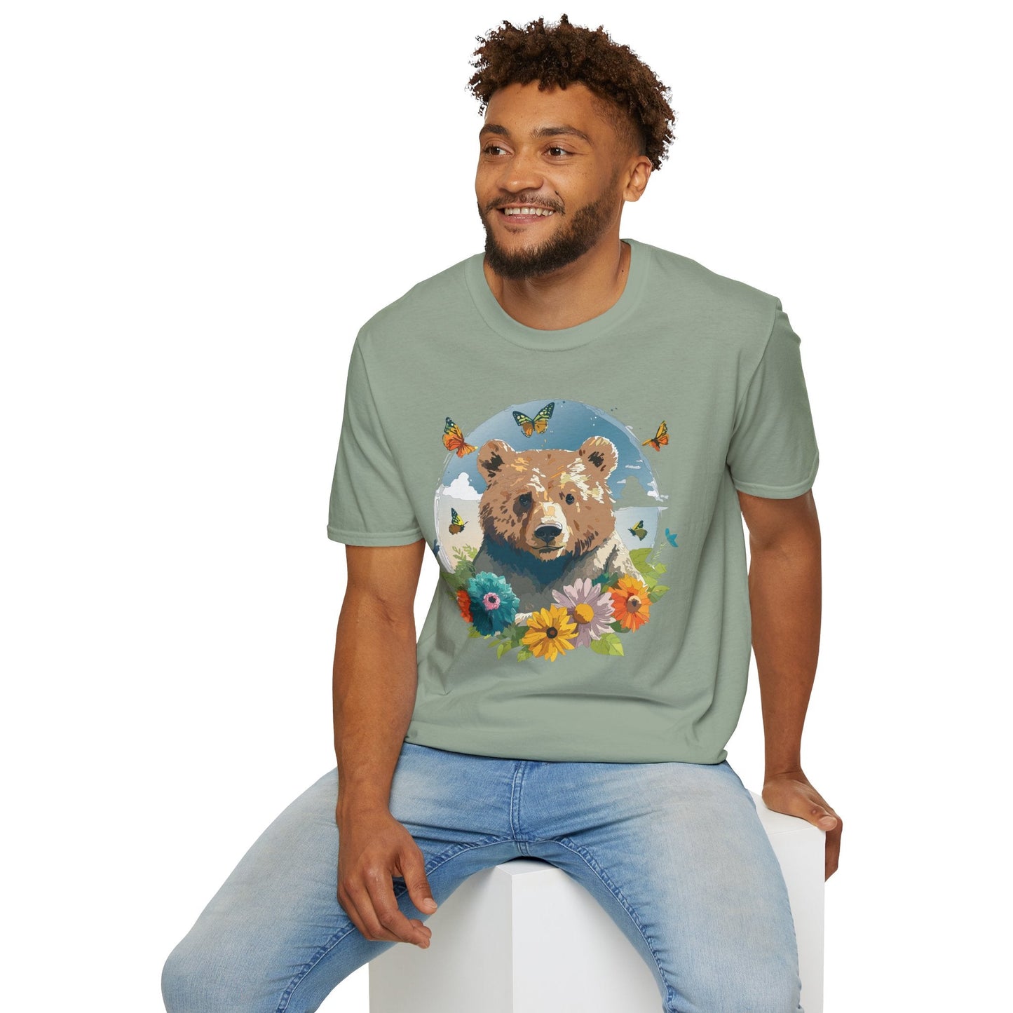 Bear T Shirt Unisex Teddy Bear Tee Softstyle 64000 Ring Spun Cotton Tee Lightweight Breathable