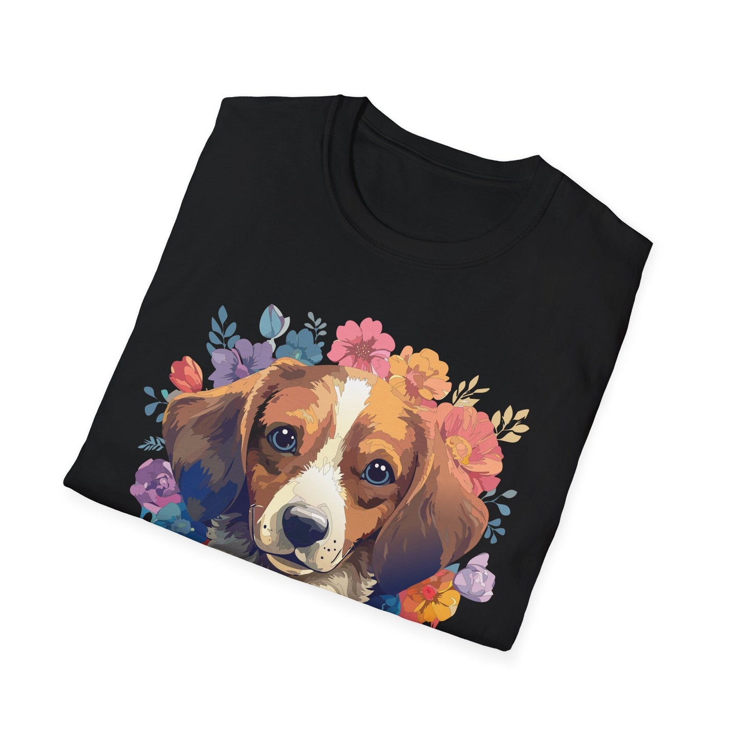 Unisex Dog Shirt Animal Print Tee Gildan Softstyle 64000 Cotton