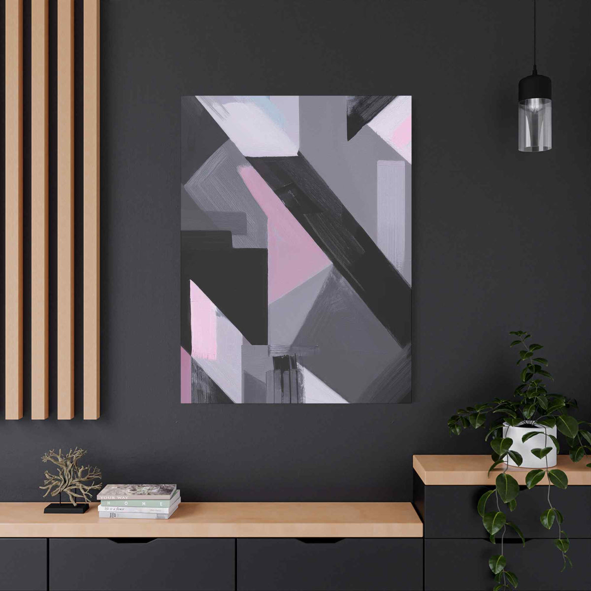 Abstract Geometric Painting Print Canvas 20x24,20x30,24x30 24x32,24x36,30x40 32x48,36x48,40x60 Pine-Wood Inner Frame ABS-45