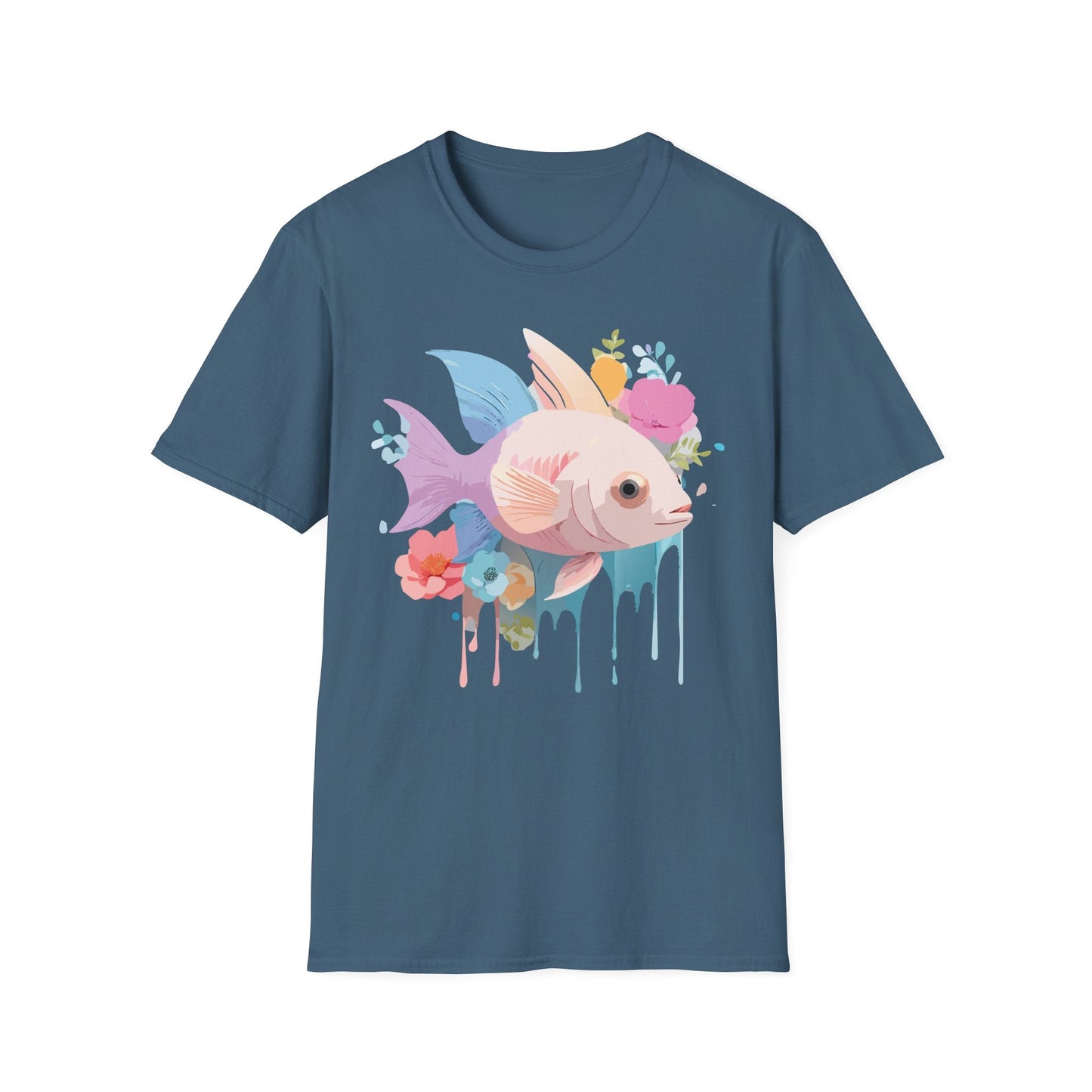 Fish Art Design Shirt, T Shirt with Fish, Graphic Shirt, Tee Shirt with Graphic Design, Shirt with Fish Graphic Art