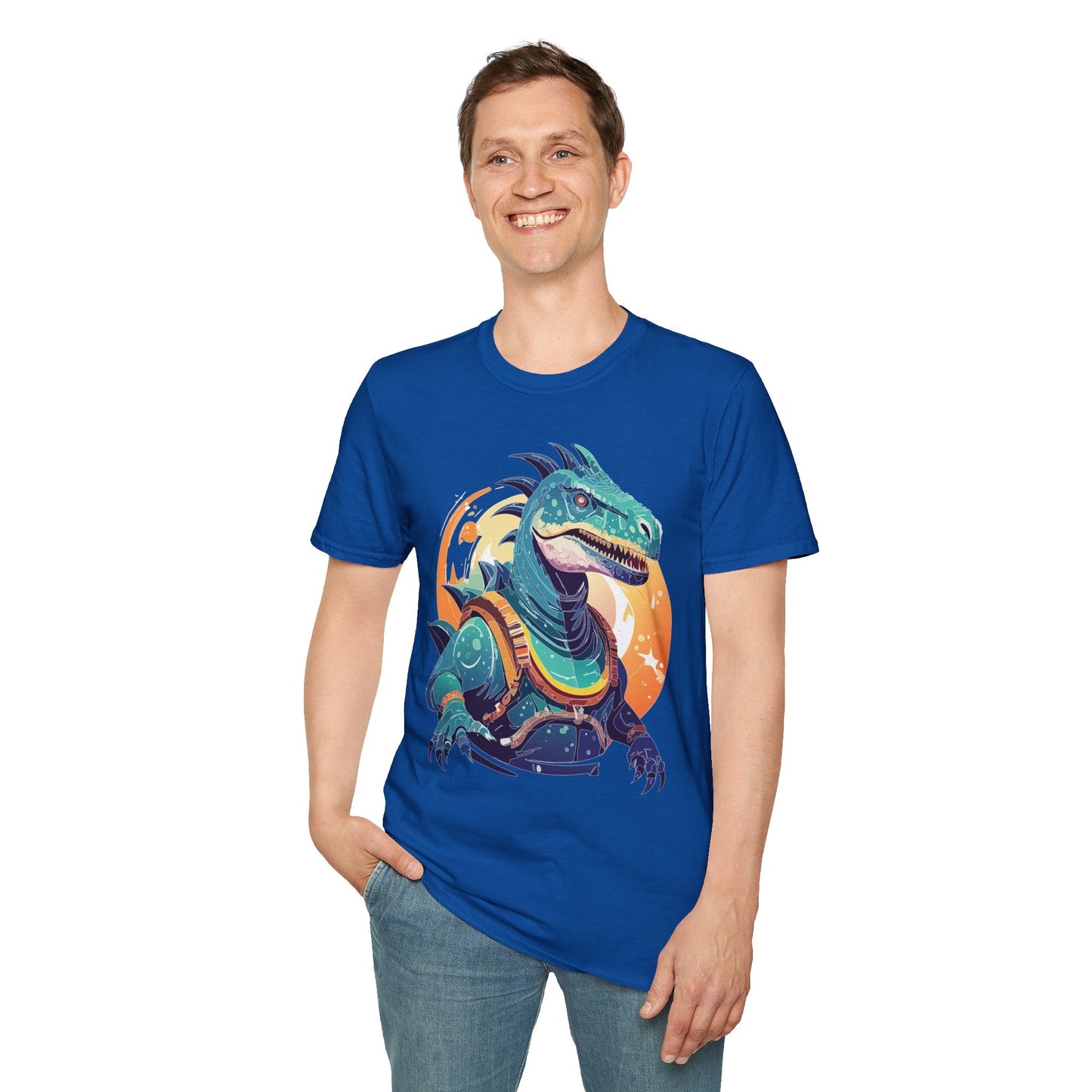 Alien Graphic Unisex Cotton Softstyle UFO Artwork Tee 17