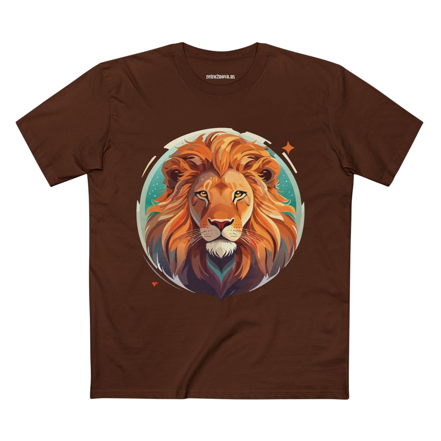 Unisex Lion Shirt With Original Art Design Premium Cotton Tee By Retro2Nova For Soft Breathable Everyday Comfort