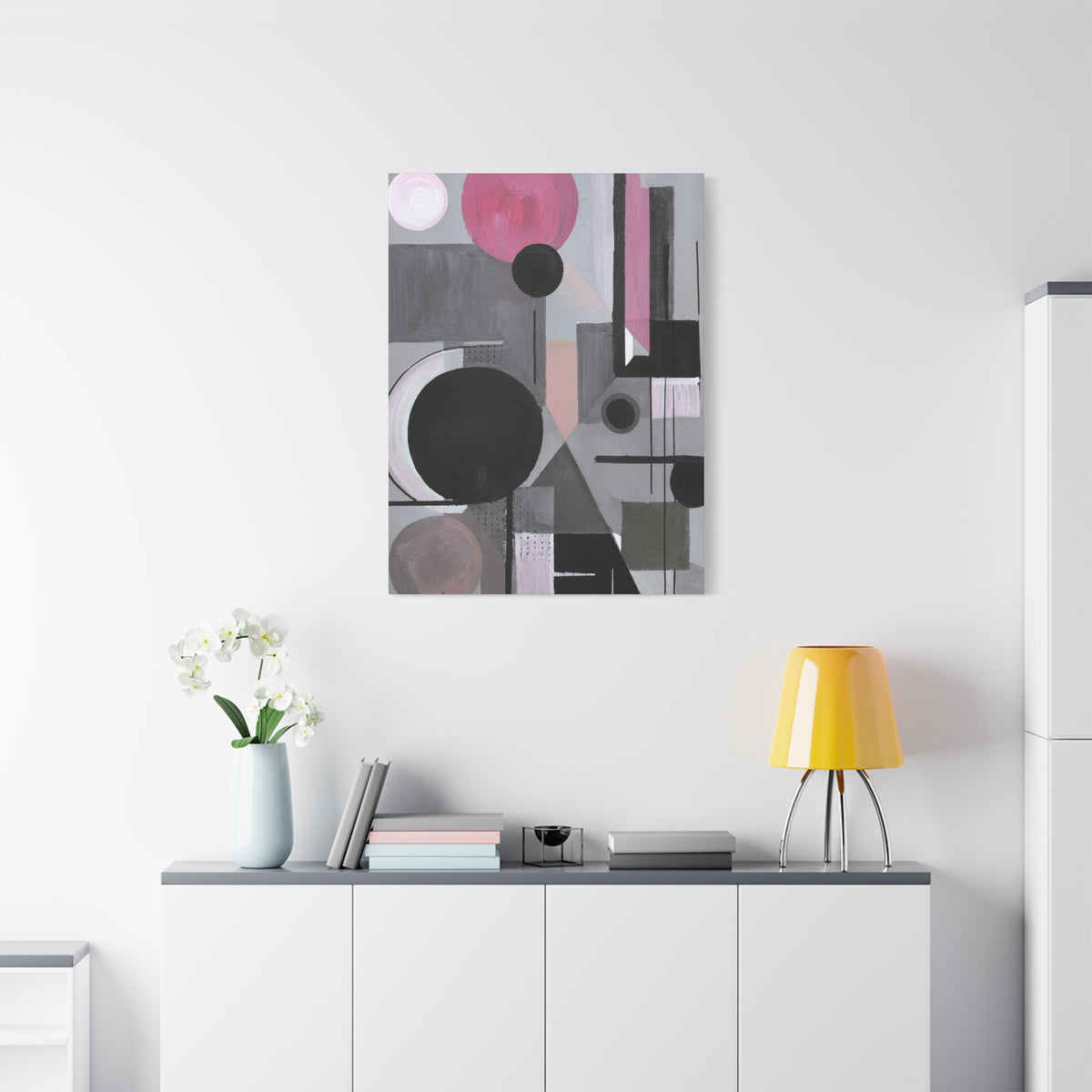 Abstract Geometric Painting Print Canvas 20x24,20x30,24x30 24x32,24x36,30x40 32x48,36x48,40x60 Pine-Wood Inner Frame ABS-42
