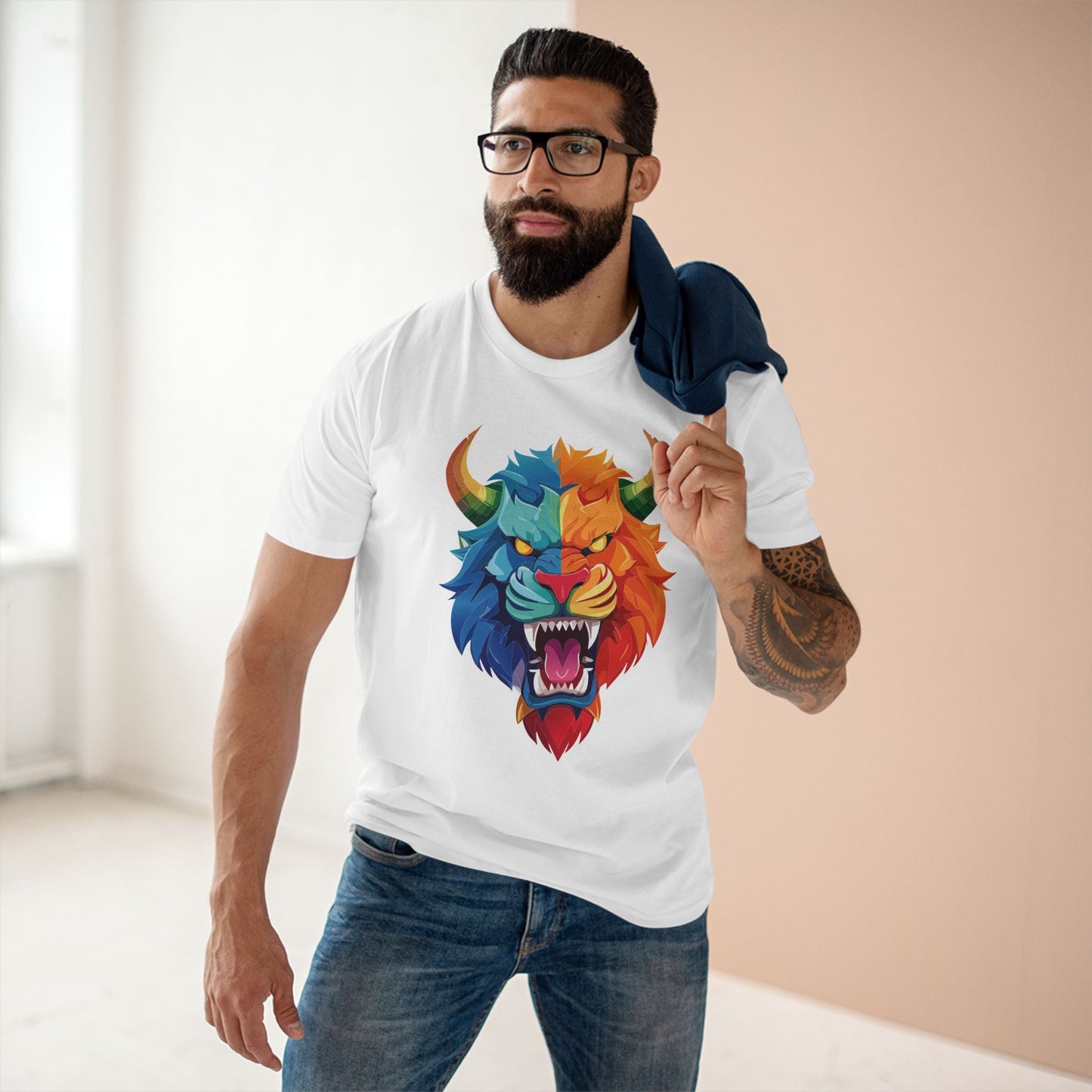 Cartoon Monsters Graphic Unisex 100 Cotton Staple Tee 17