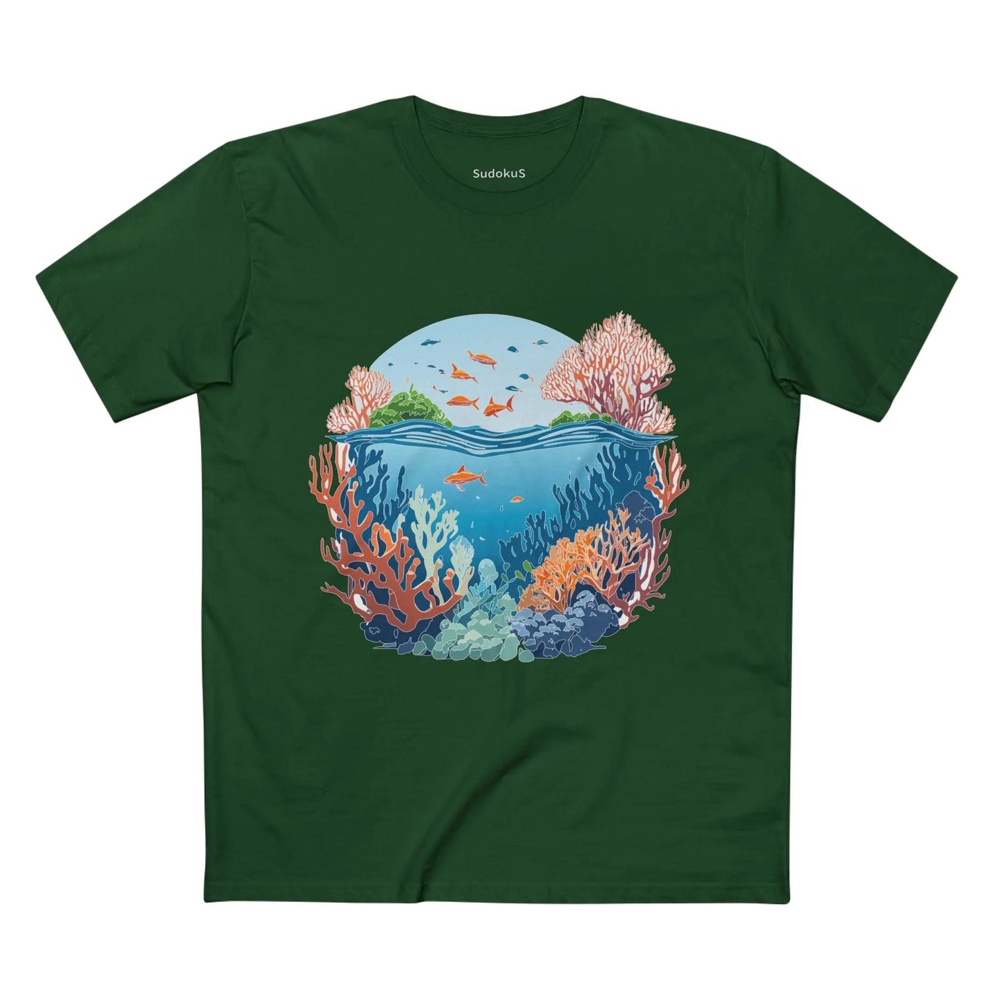 Ocean Coast Graphic Unisex 100 Cotton Staple Tee 2