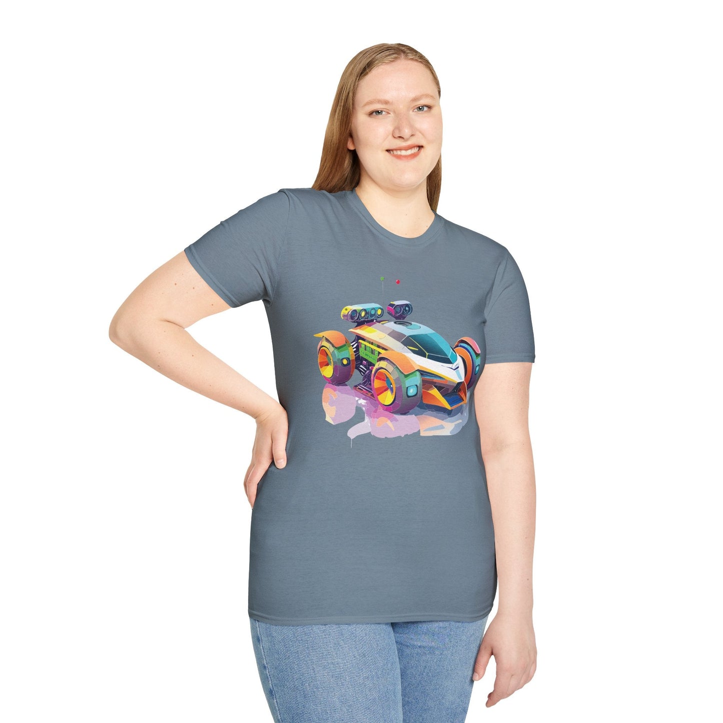 Car T Shirt Unisex Softstyle Tee With Cars Art Design Hot Wheels Edition Premium Cotton