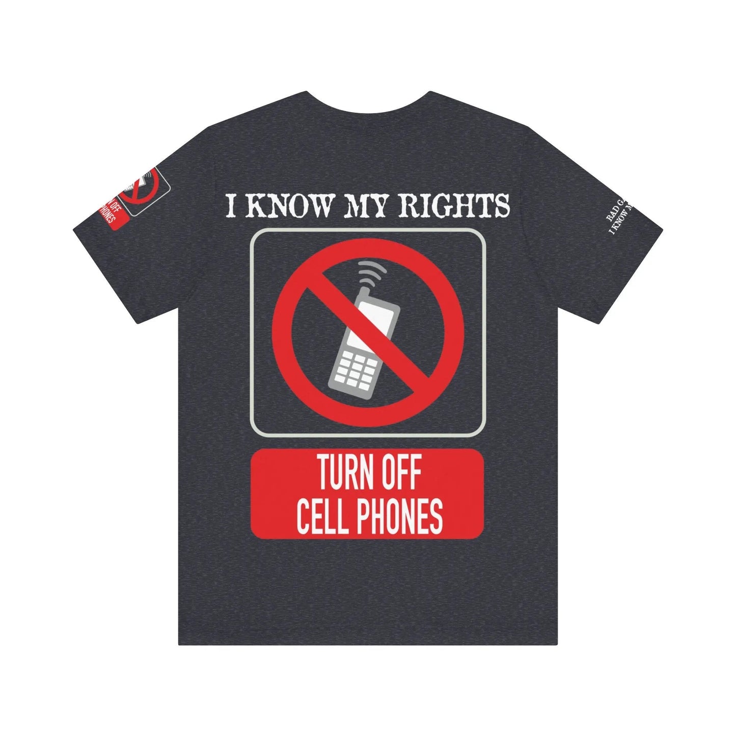 Red Stamp Tee Shirt 100 Percent Cotton From Bad Galaxy Eco Friendly Inks Made To Order In USA