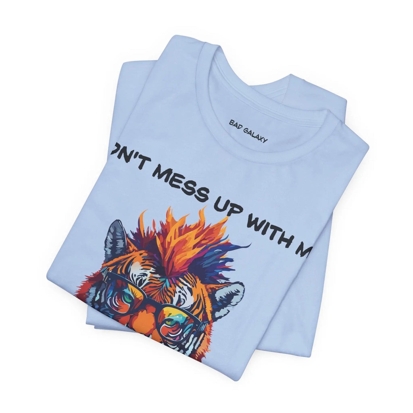 Bad Galaxy Animal T Shirt 100 Percent Cotton Eco Friendly Ink Made in USA Durable Stitching