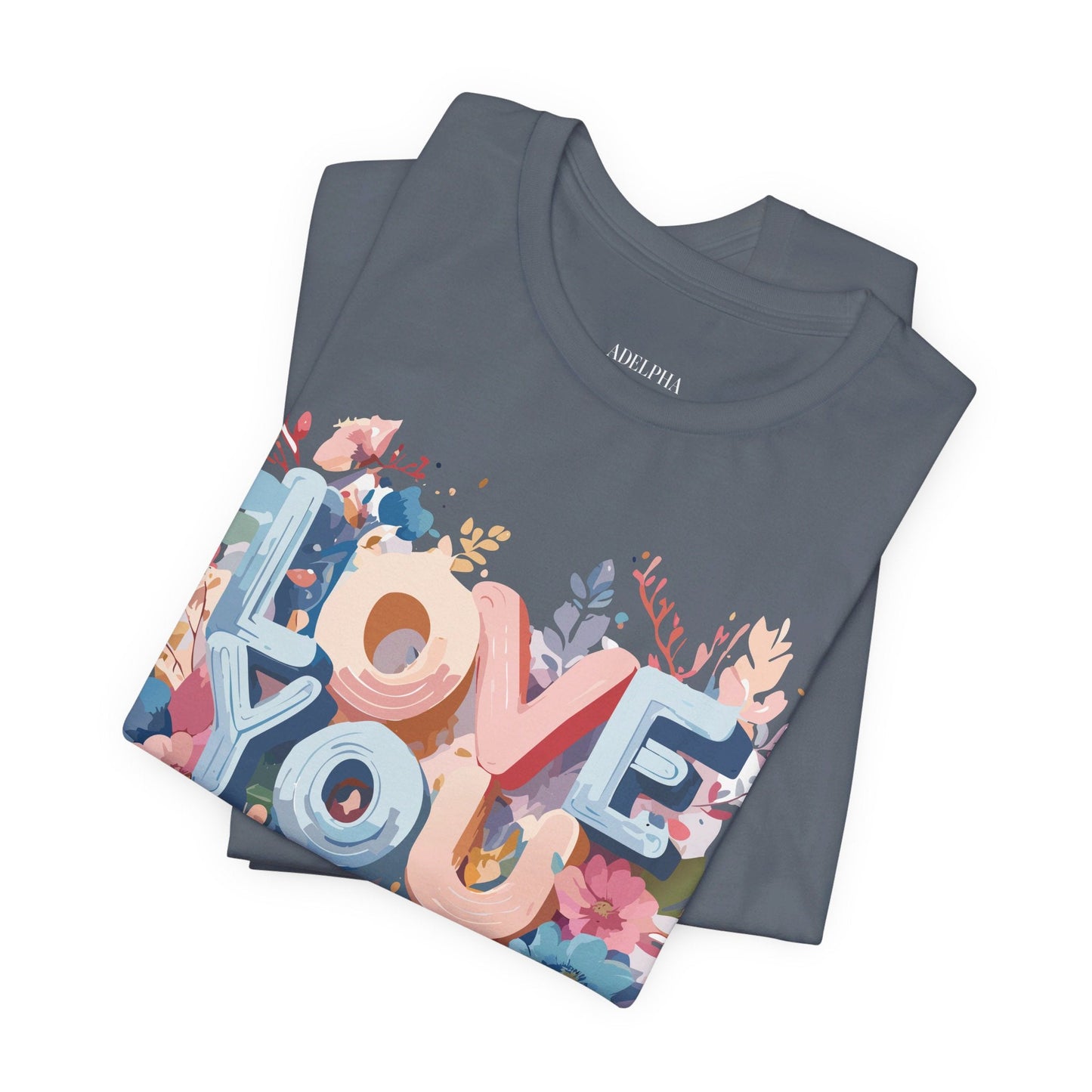 Valentine Graphic Tee Unisex Short Sleeve Art Design By Adelpha Vintage Inspired Tee