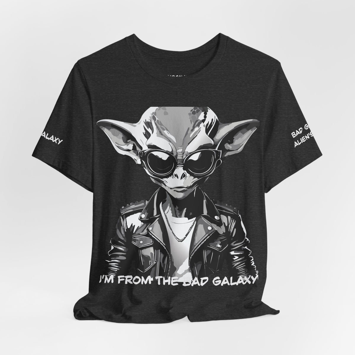 Alien Graphic Unisex Cotton Bella+Canvas Tee with Art Design b75