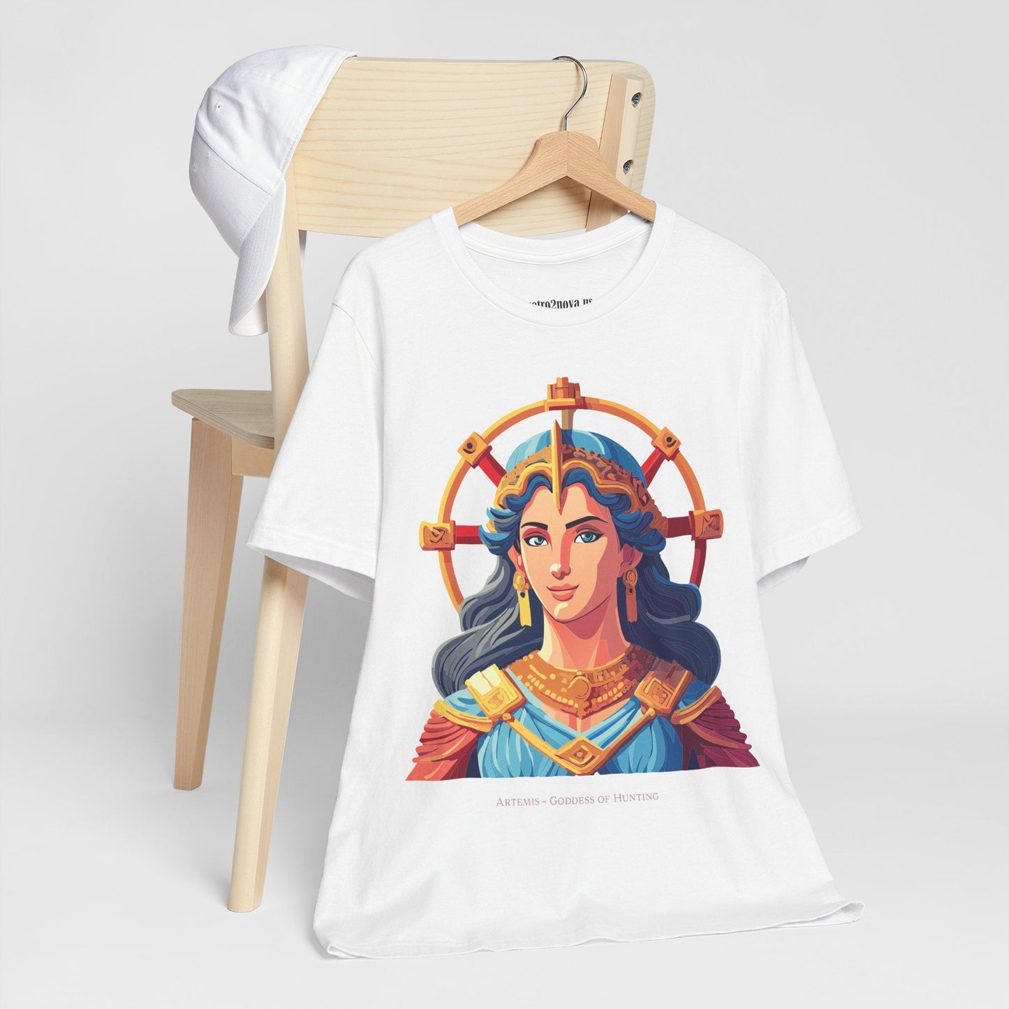 Artemis Goddess Shirt Unisex Graphic Tee Vintage Inspired Artwork by Retro2Nova Collection