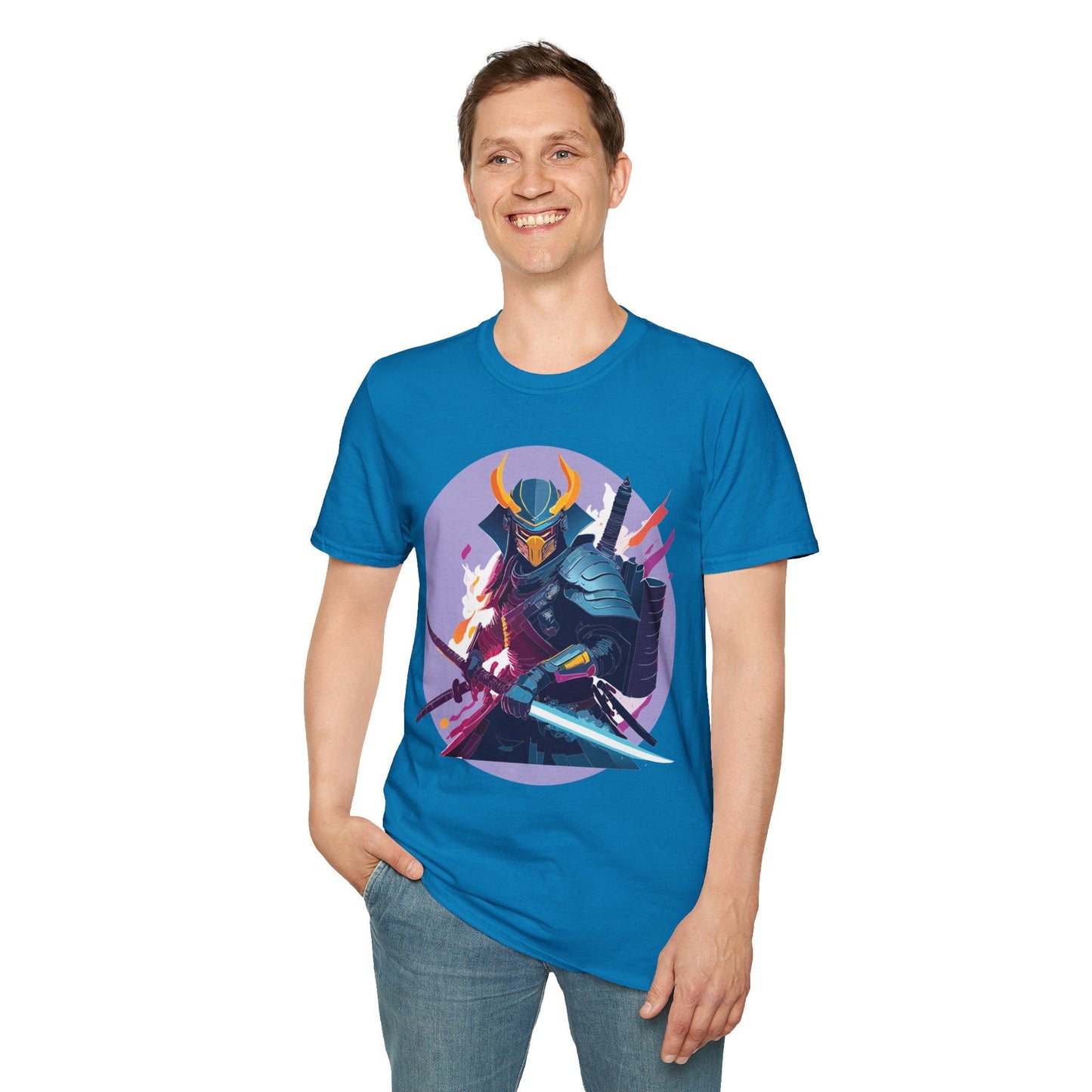 Samurai Shirt Unisex Softstyle Tee 100 Percent Ring Spun Cotton Comfortable Everyday Wear
