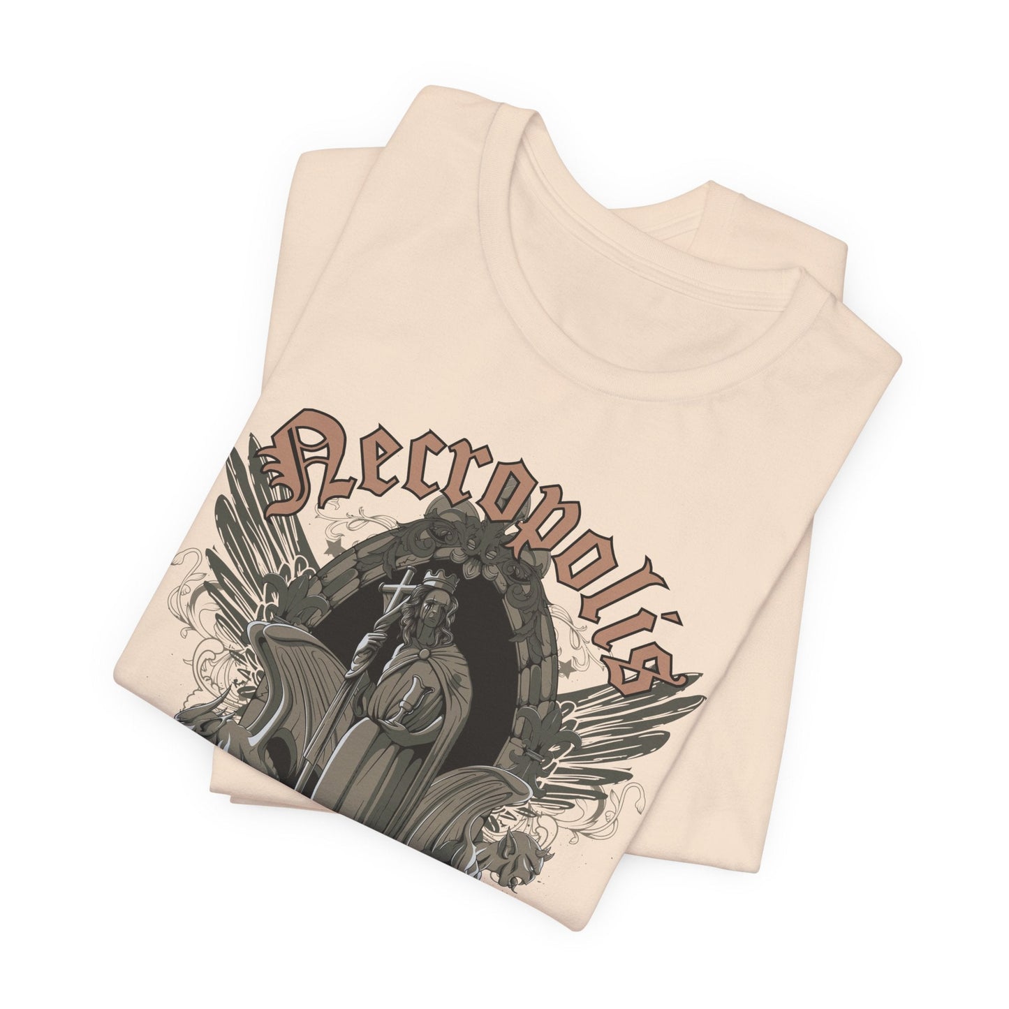Gothic Skull Graphic Unisex Cotton T-Shirt r7