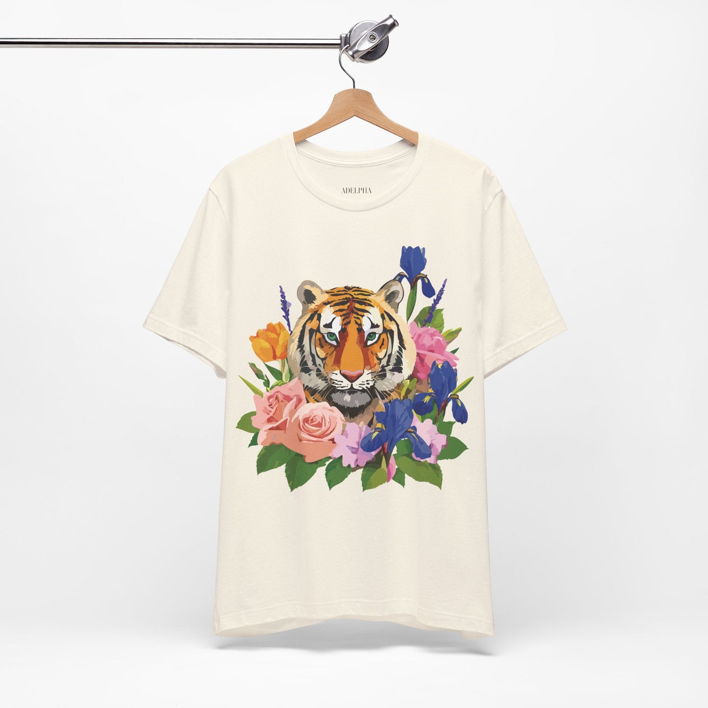 Tiger Graphic Unisex 100 Cotton Vintage Art with Animal Tee 8