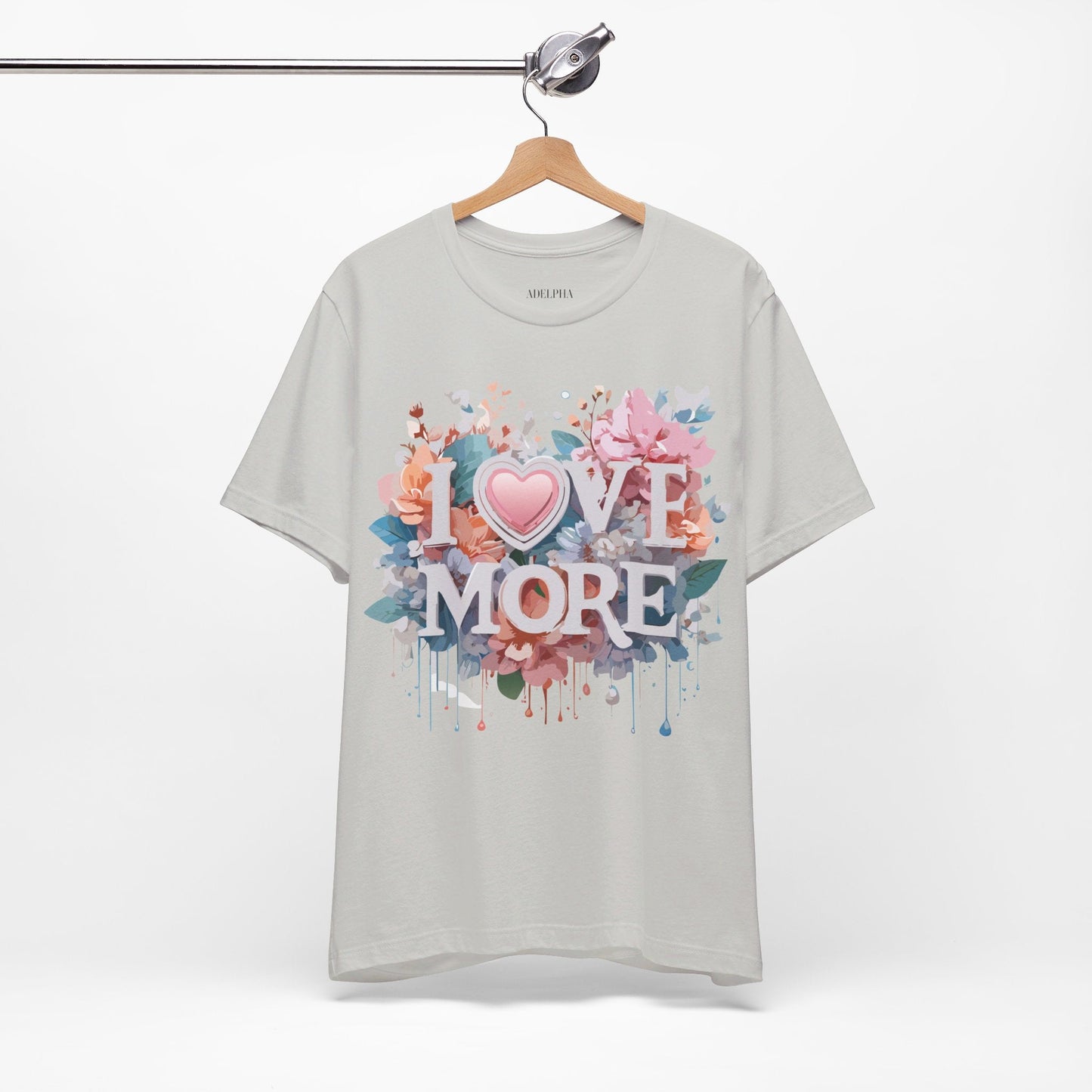 Valentine Day Graphic Unisex 100 Cotton Vintage Artwork with Love and Flower Design Tee 17