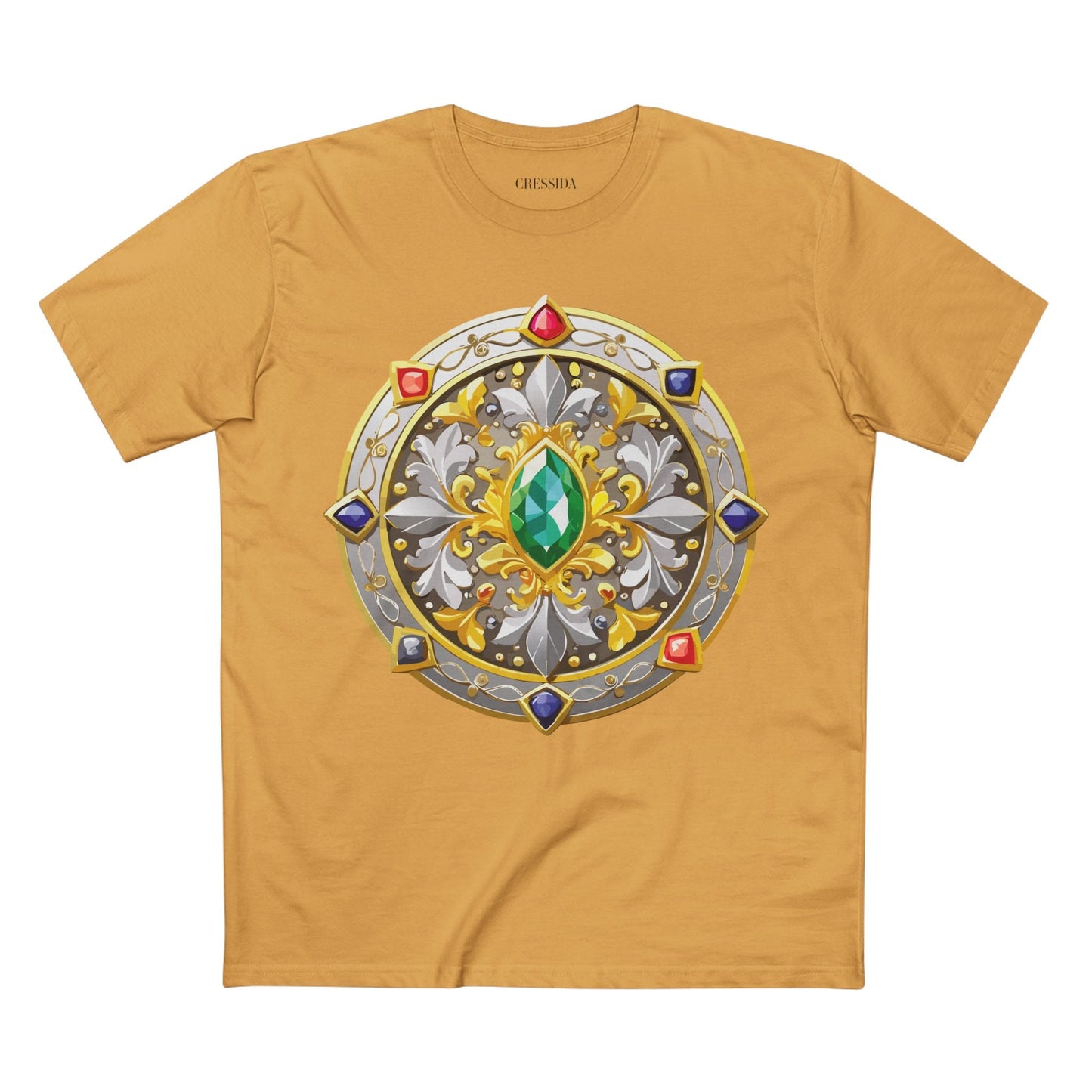 Medallion Graphic T-Shirt Unisex 100 Cotton With Gold Art Design Medal Tee 5