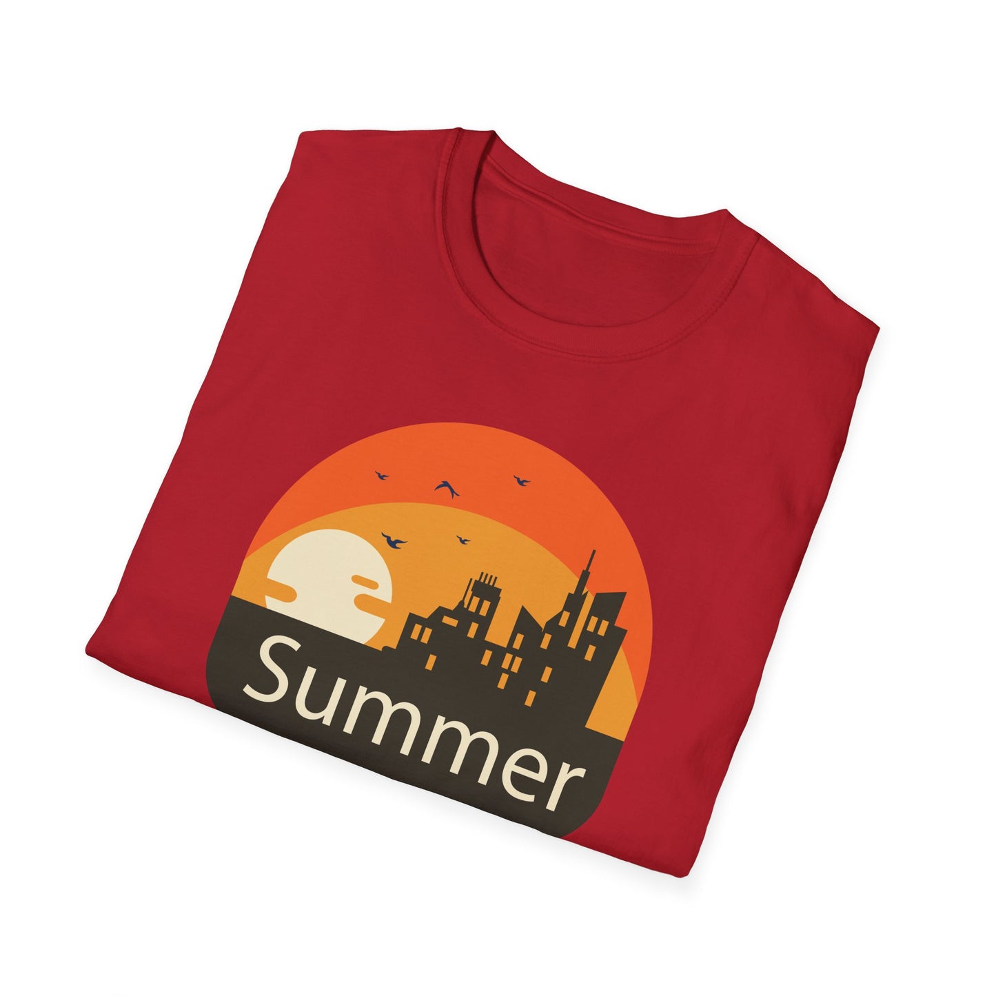 Summer T-Shirt, Summer Design Shirts, Art Tee Shirt with Summer Design - 6