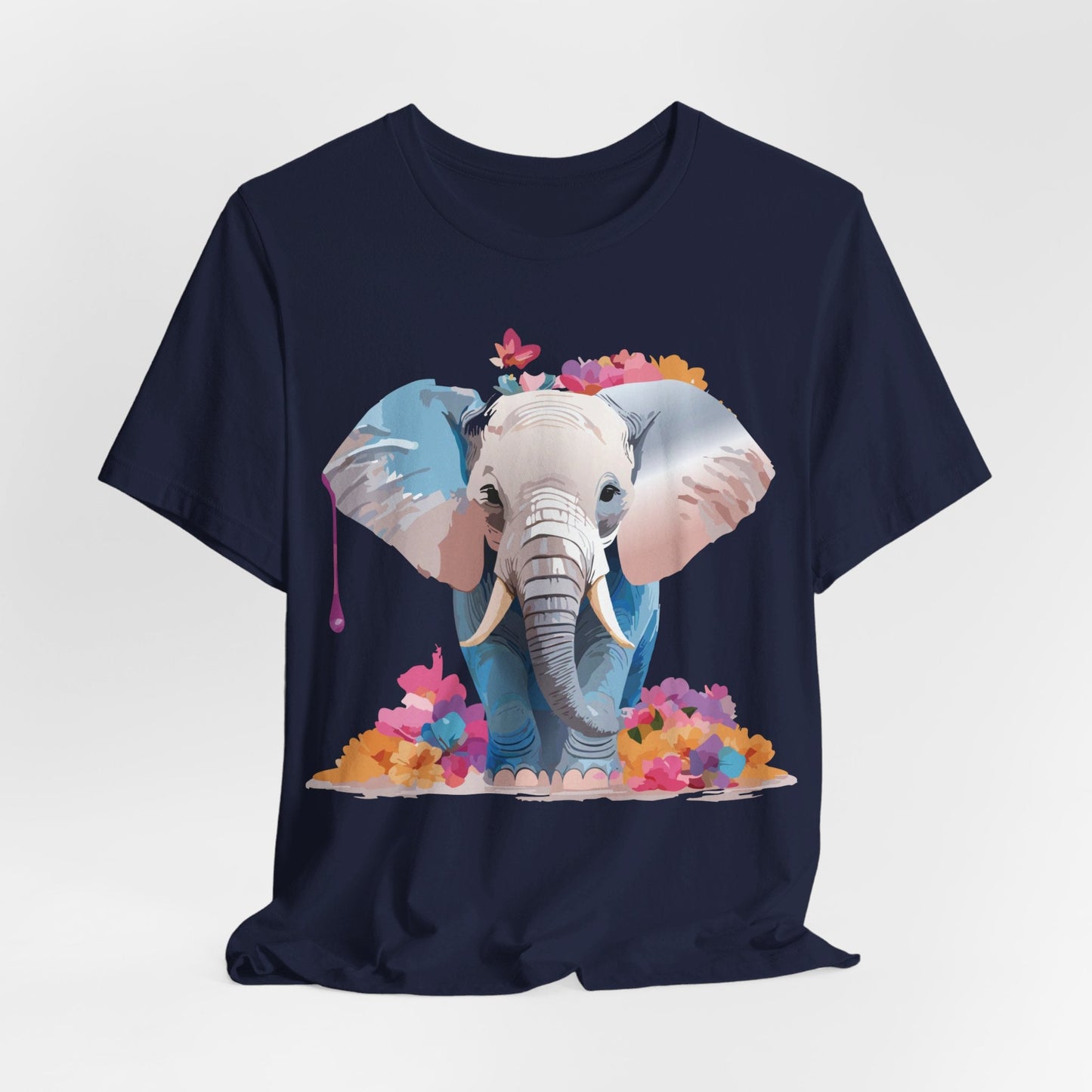 Elephant Graphic Tee Unisex Short Sleeve by Adelpha Premium Vintage Inspired Artwork