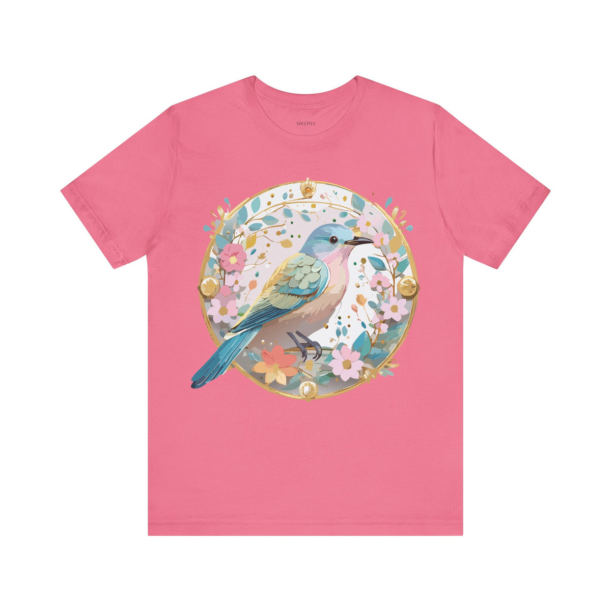 Medallion Graphic Unisex Cotton Bella+Canvas Tee with Art Design d46
