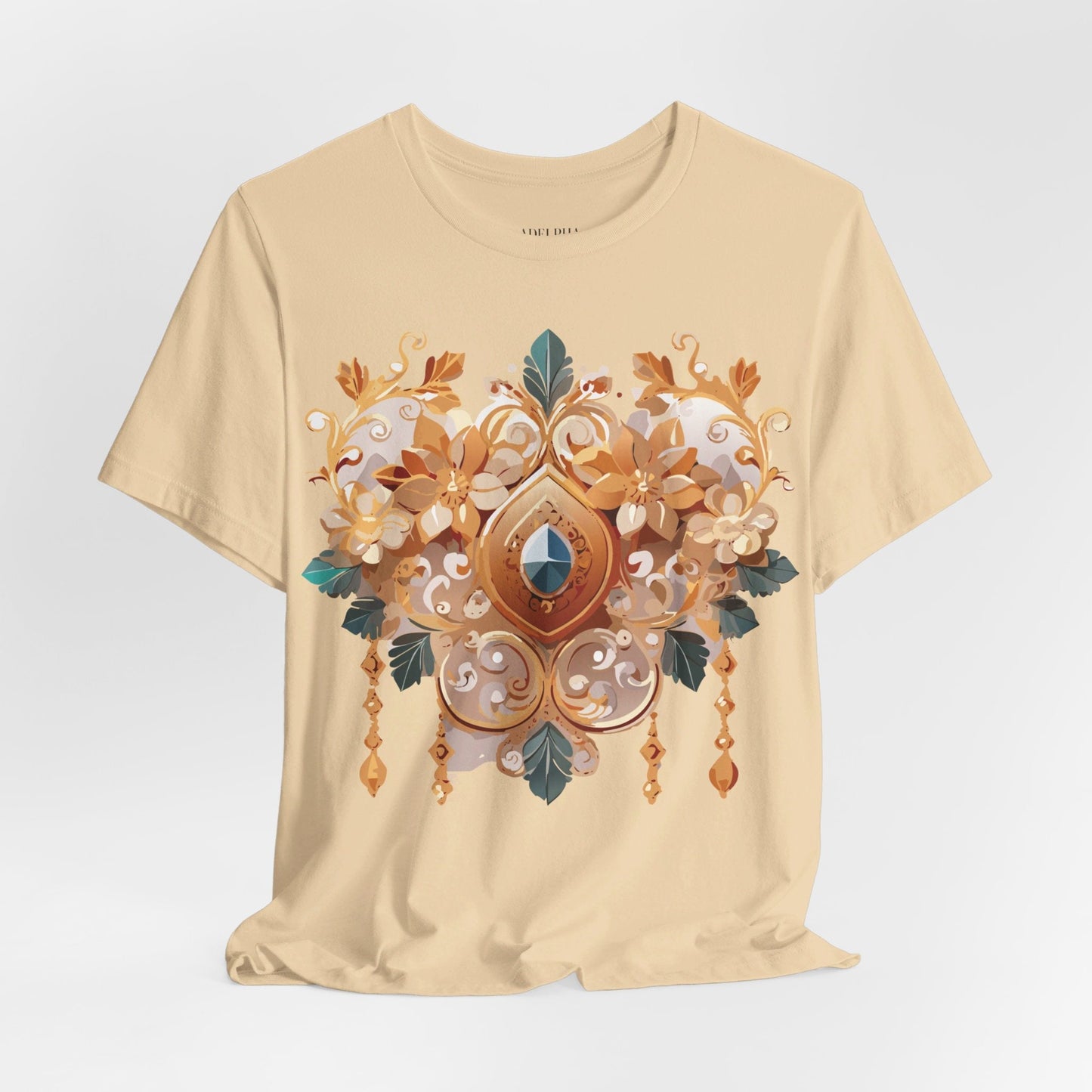 Jewelry Graphic Unisex 100 Cotton Vintage Treasure Art T-Shirt 34