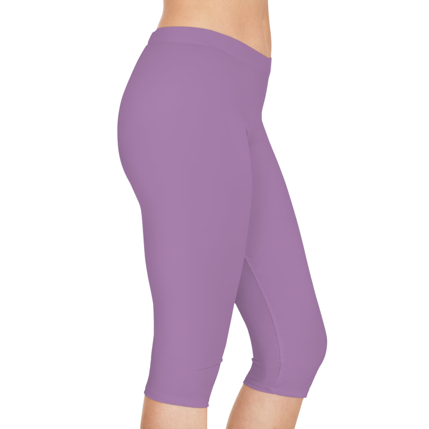 Purple Color Capri Leggings, Purple Capri Leggings 11
