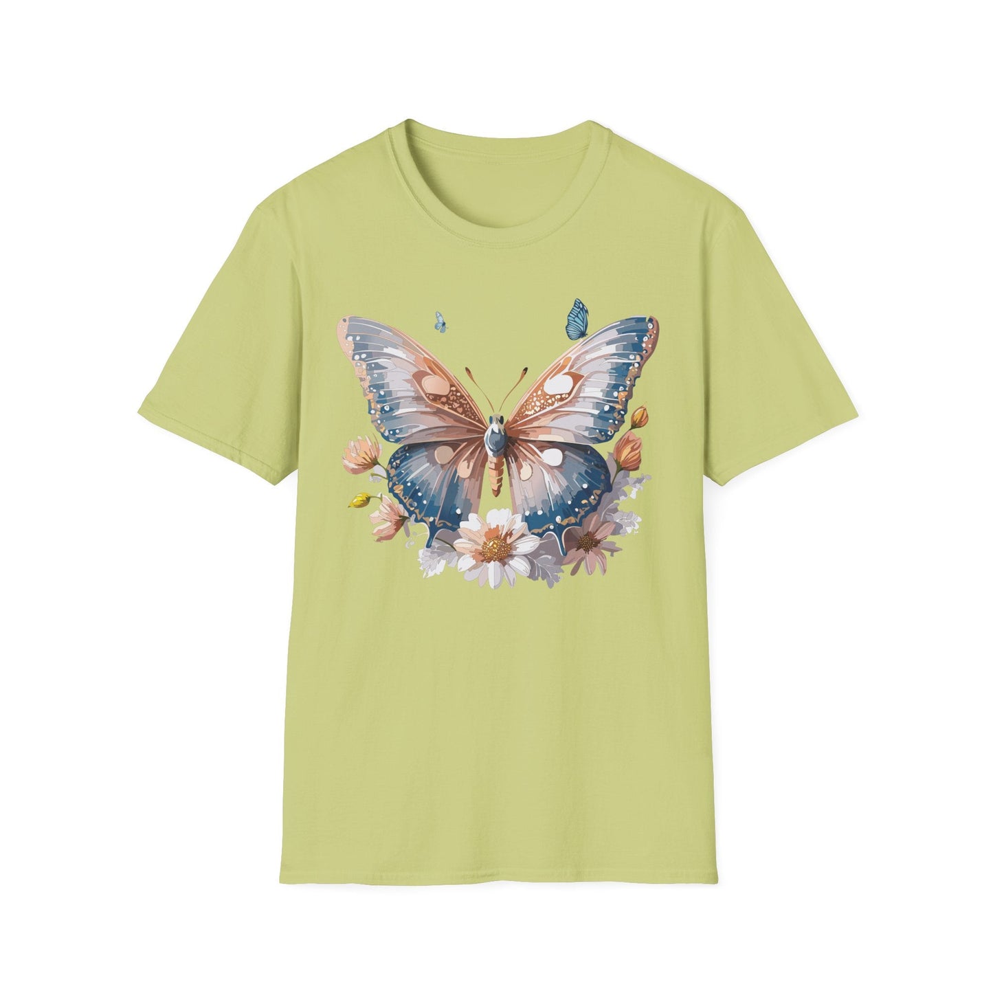 Butterfly Shirt Unisex Monarch Design Gildan 64000 Ring Spun Cotton Softstyle Tee For Comfort