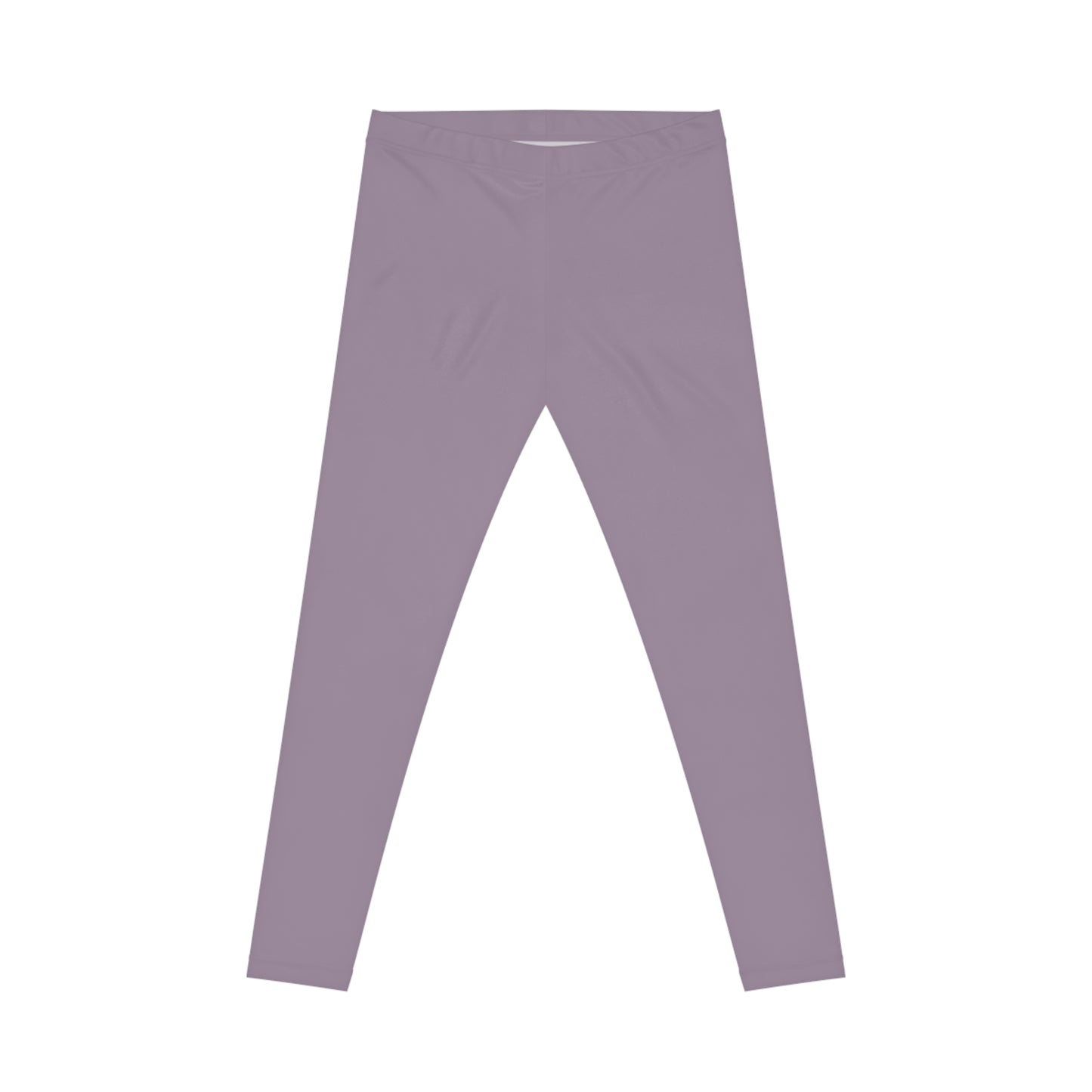 Dusty Purple Color Women's Poly-Span Casual Leggings XS-2XL