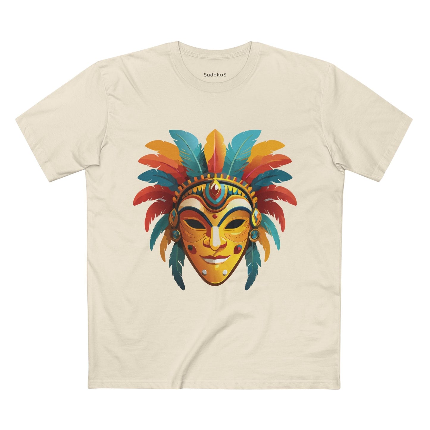 Mask Graphic Unisex 100 Cotton Staple Tee 3