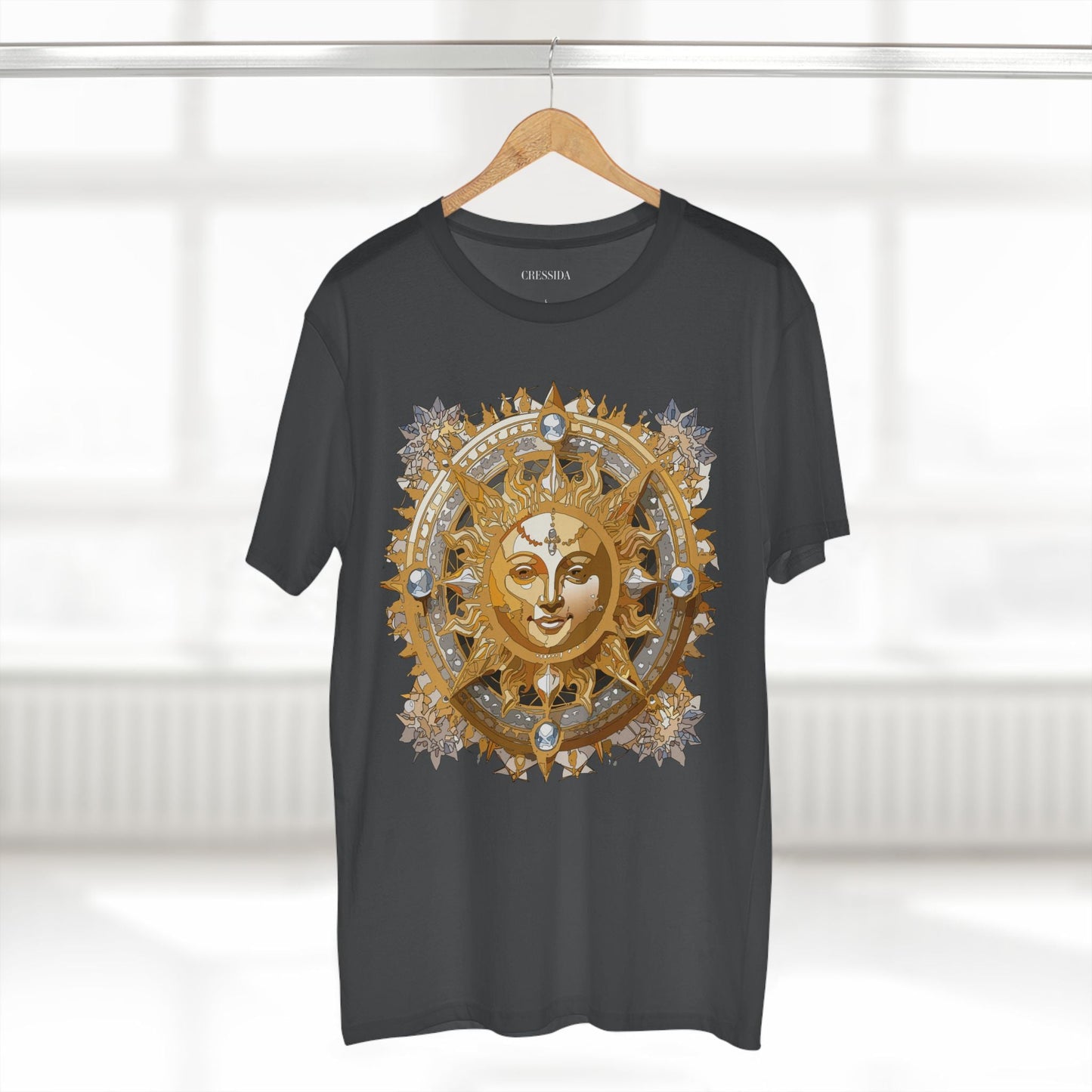 Gold Sun Graphic Unisex 100 Cotton T-Shirt with Golden Art Design 10