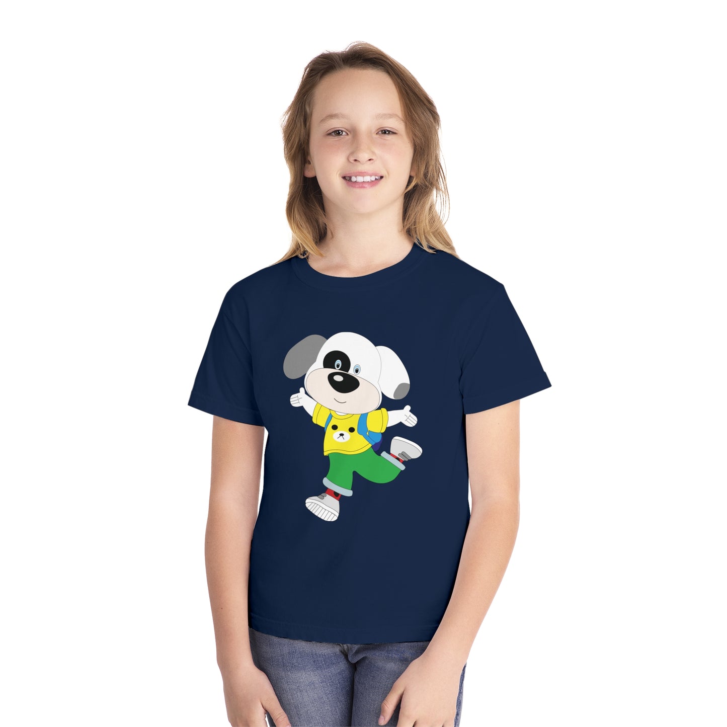 Youth Tee Shirt with Baby Dog