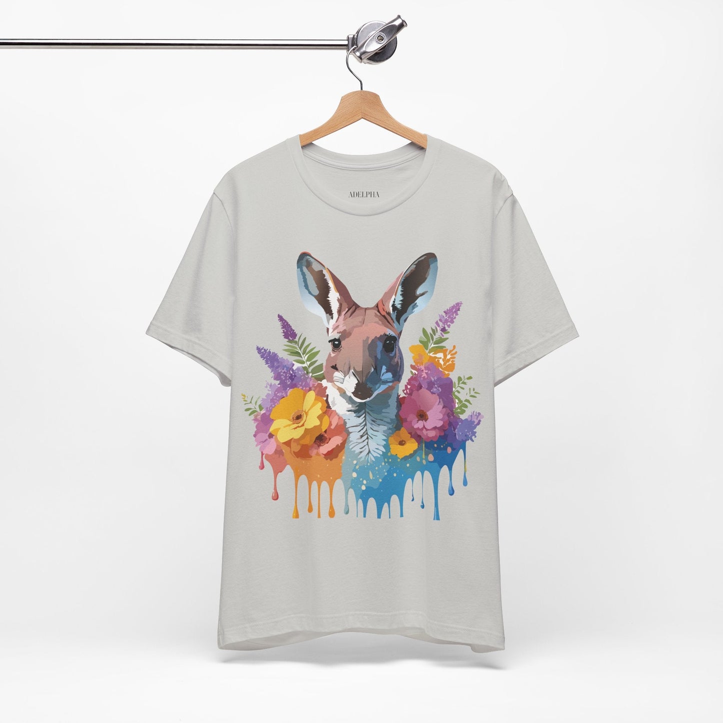 Kangaroo Graphic Unisex 100 Cotton Vintage Animal Artwork Tee 8