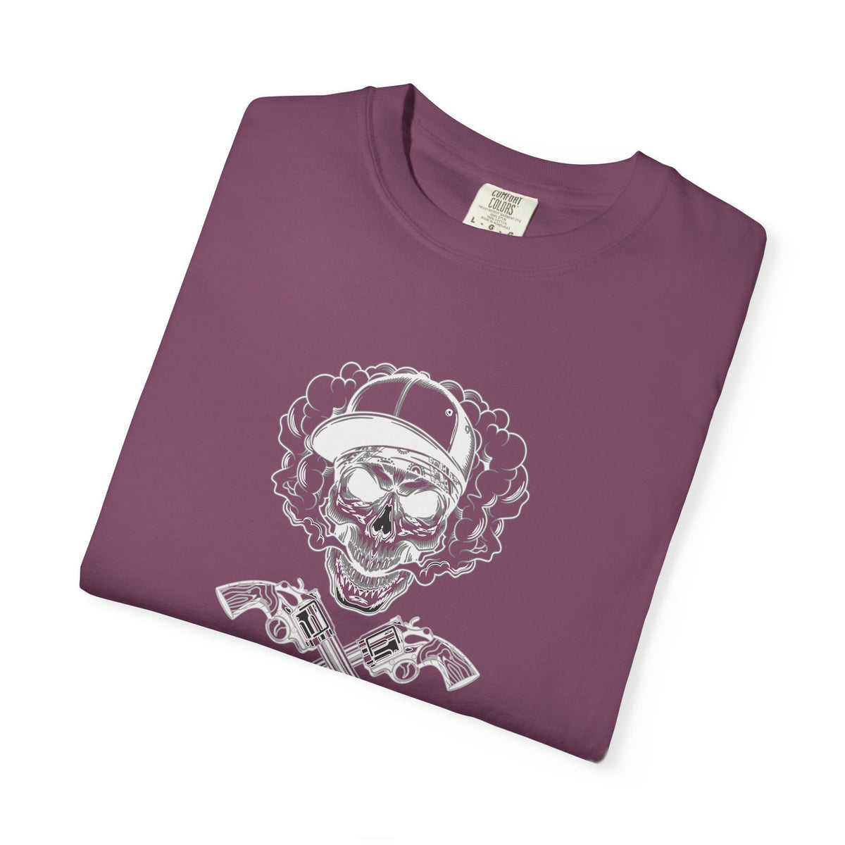 Camiseta unisex de algodón con calavera