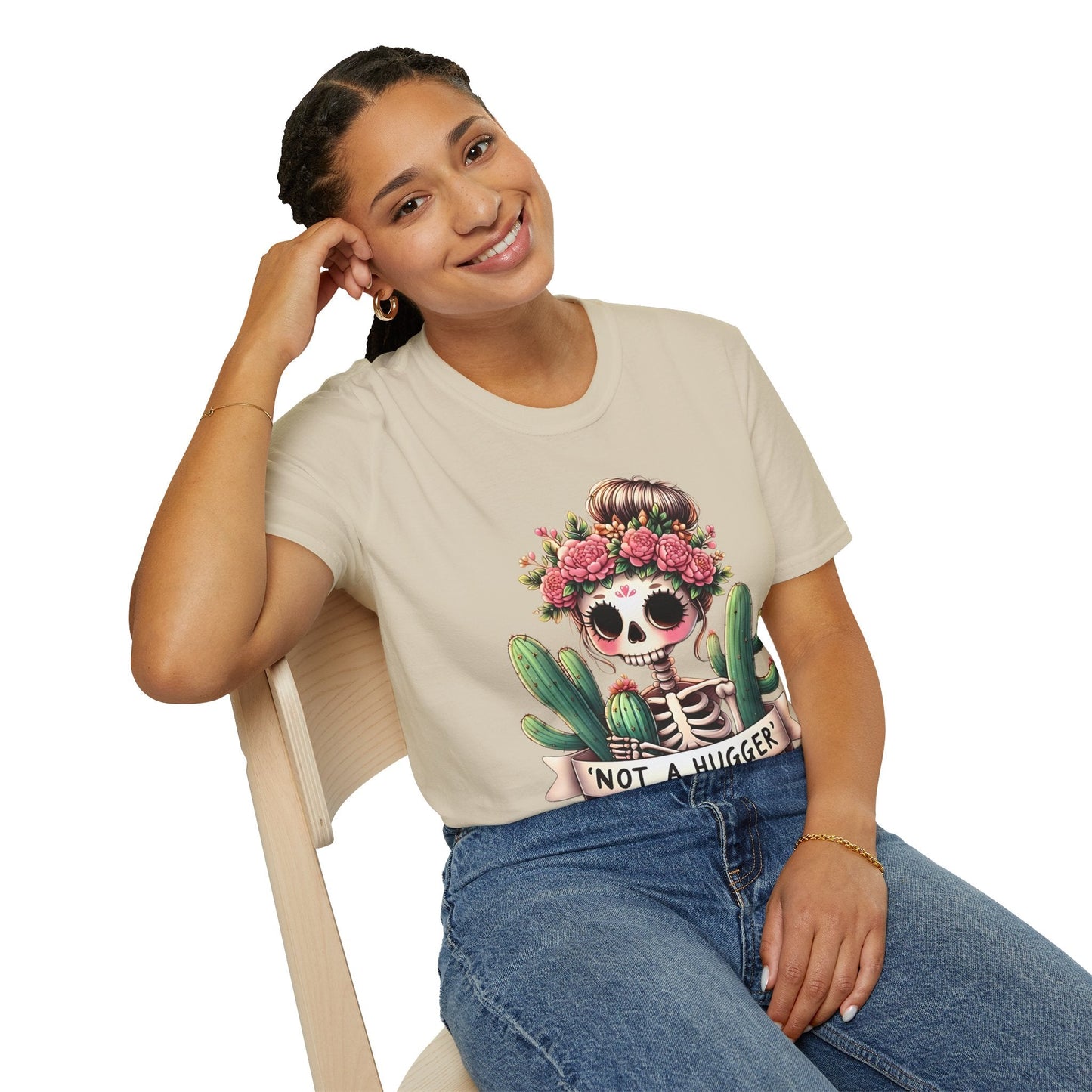 Skull Graphic Unisex Cotton T-shirt with Skeleton Artwork Design 15