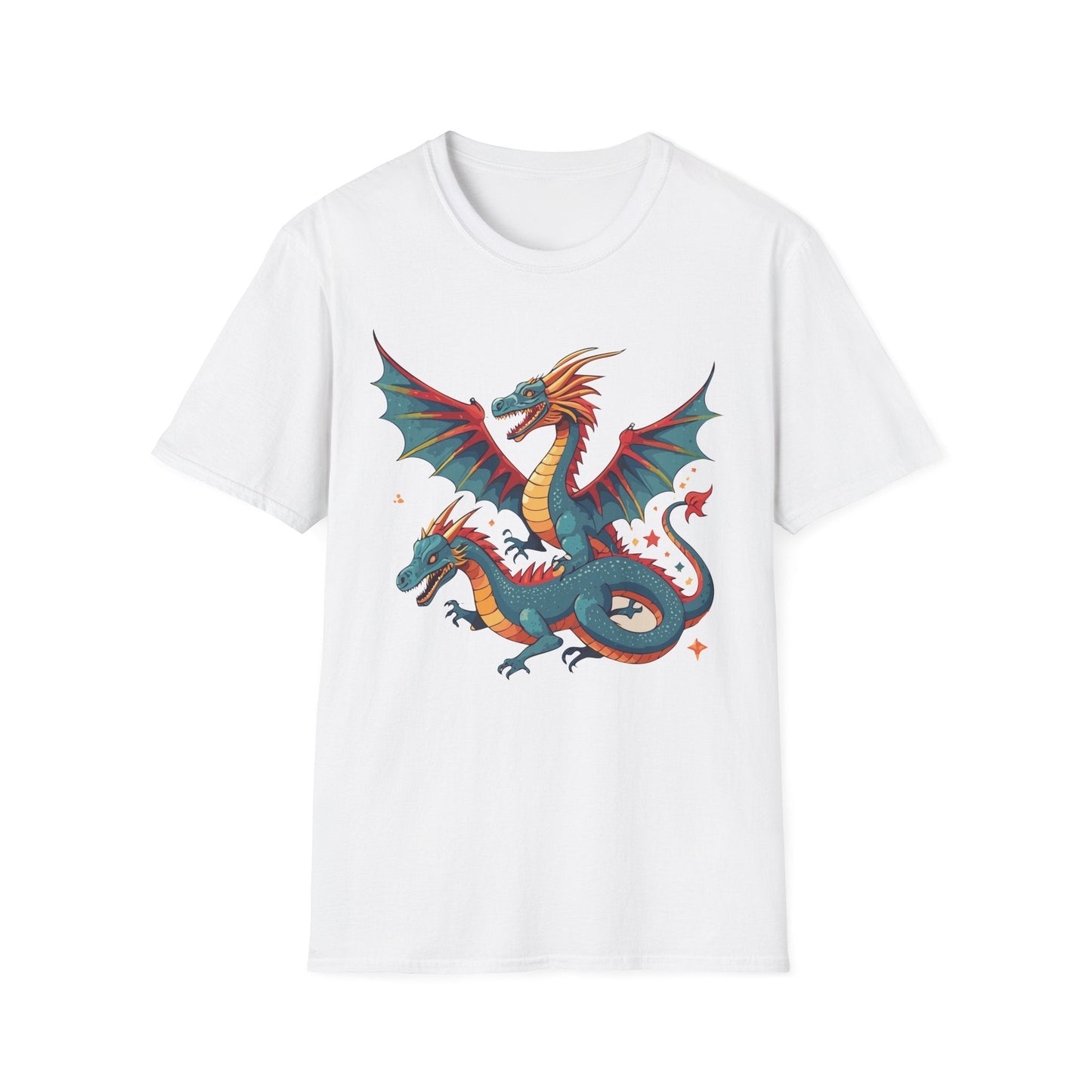 Dragon Graphic Unisex 100 Cotton Tee with Animal Artwork Design 13