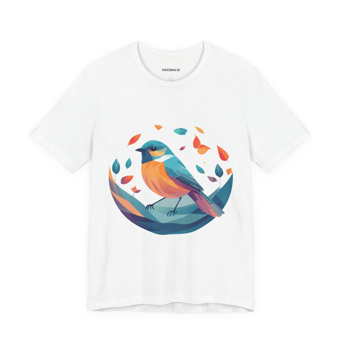 Bird Graphic Unisex Cotton Bella+Canvas Tee with Animal Design ab6