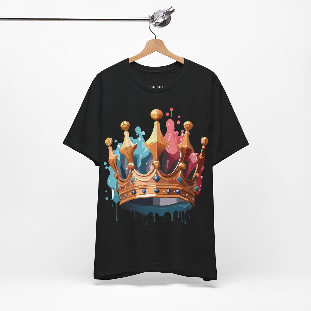 Crown Graphic Unisex Cotton Bella+Canvas Tee with Art Design m13